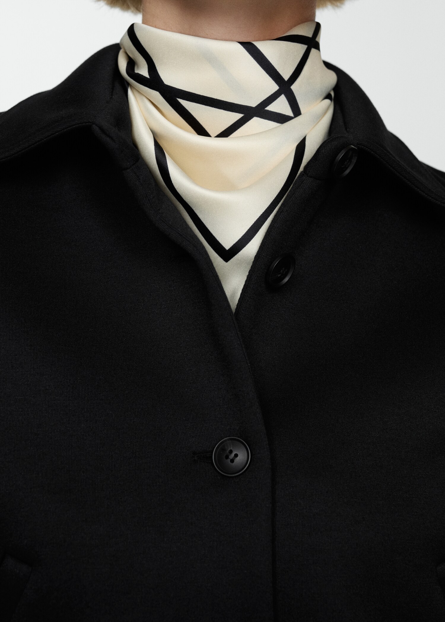 Straight-fit jacket with buttons - Details of the article 6