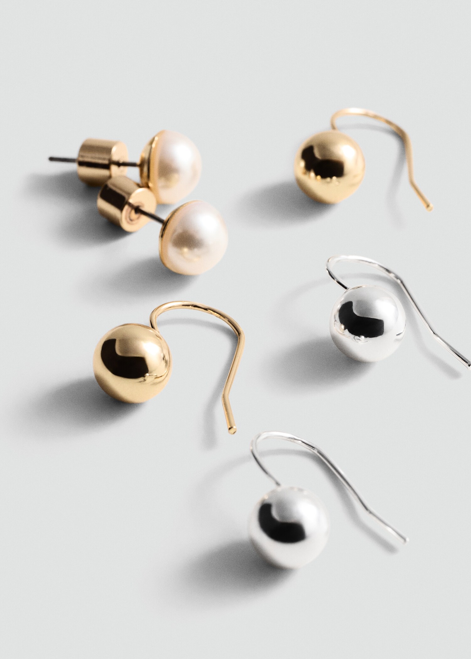 Pack pendientes combinados - Plano medio