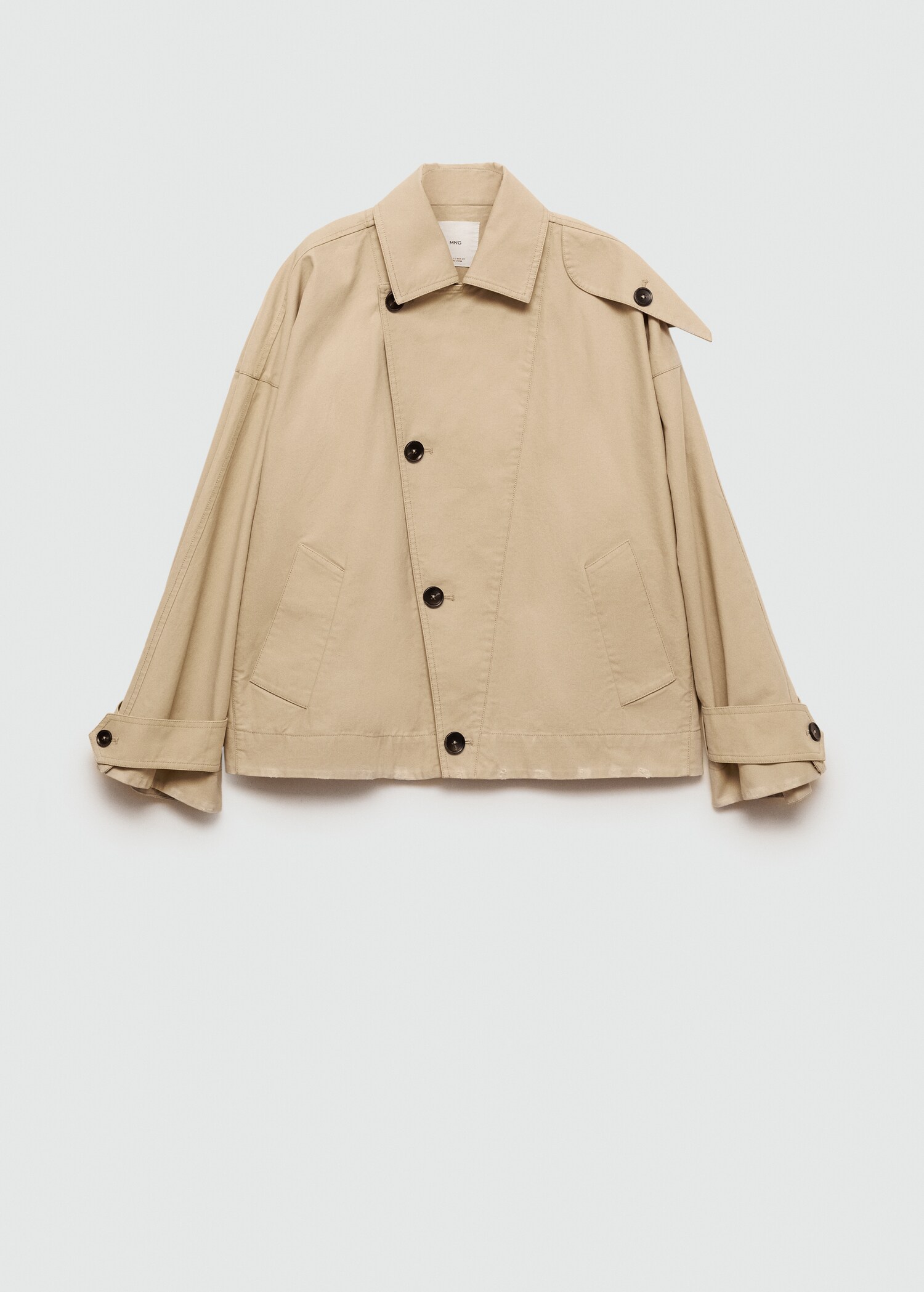 Trench corto cruzado - Artículo sin modelo