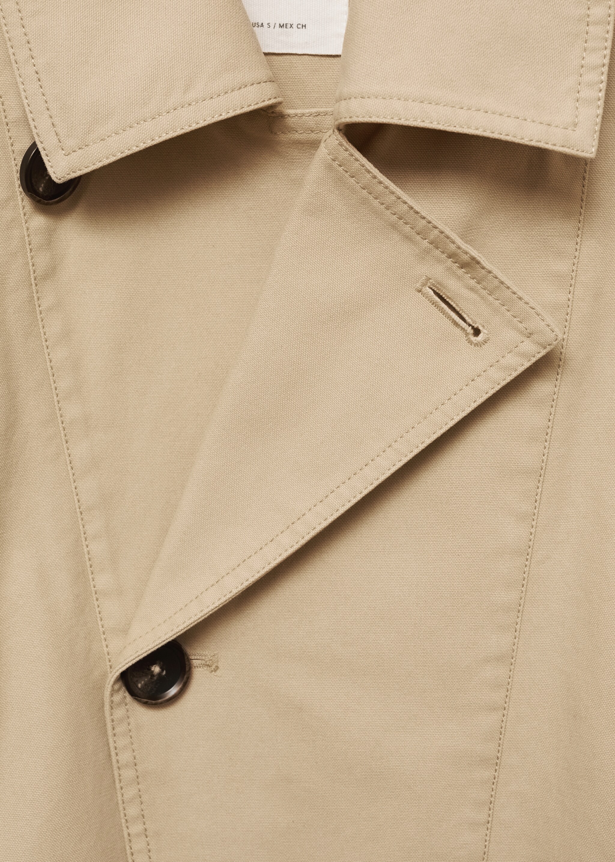 Trench court croisé - Détail de l'article 8