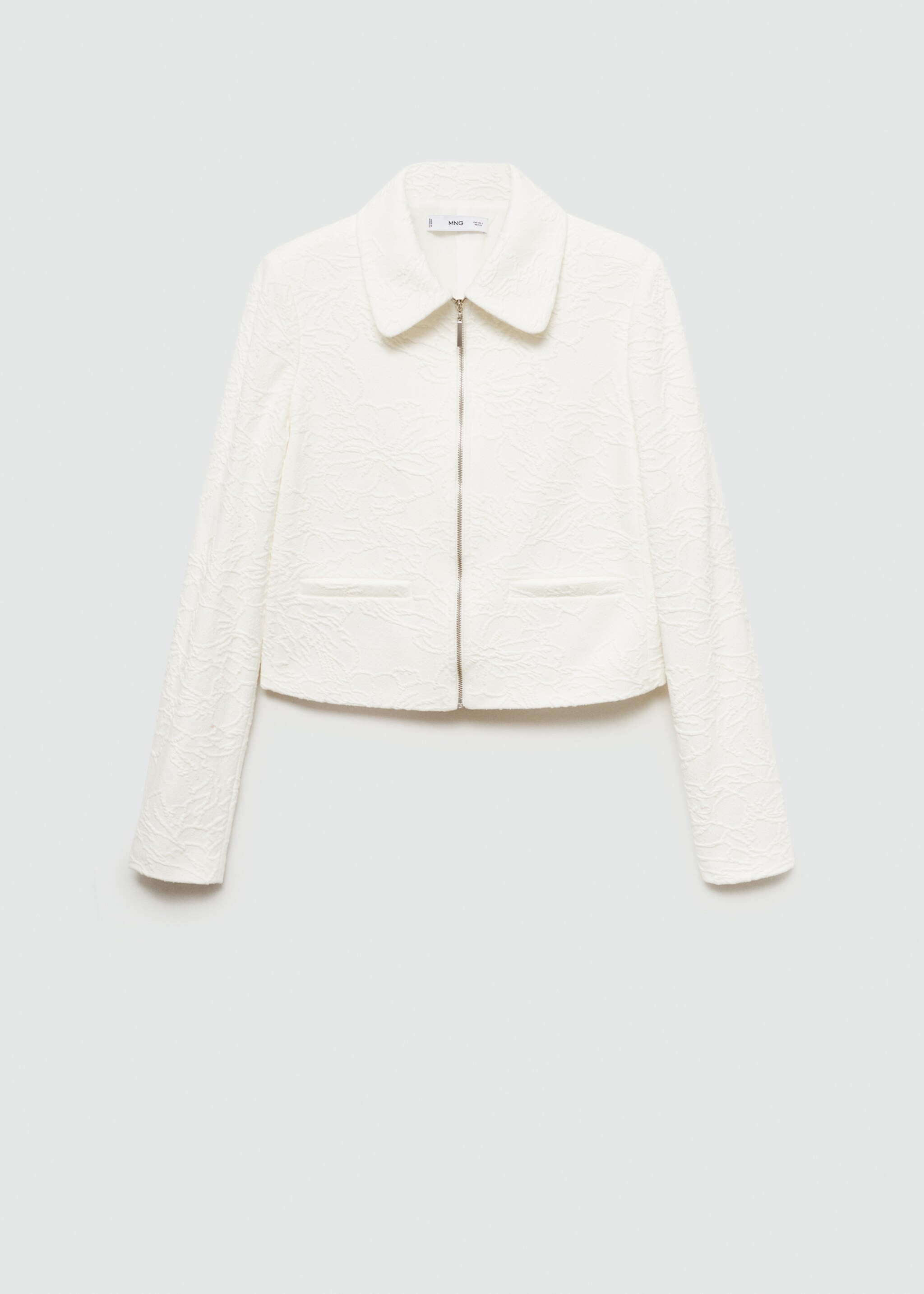 Textured cotton-blend jacket - Article without model