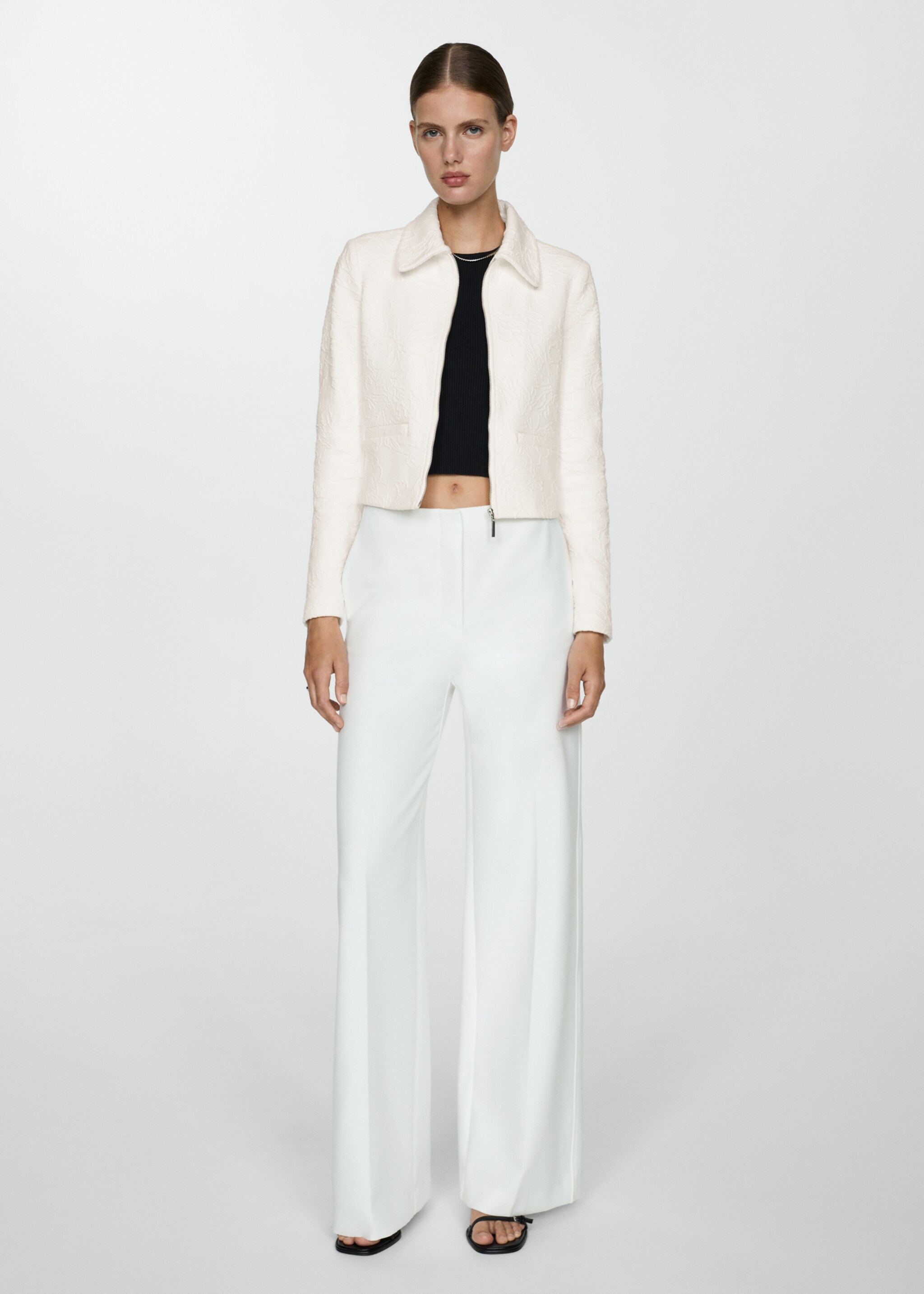 Textured cotton-blend jacket - Details of the article 2