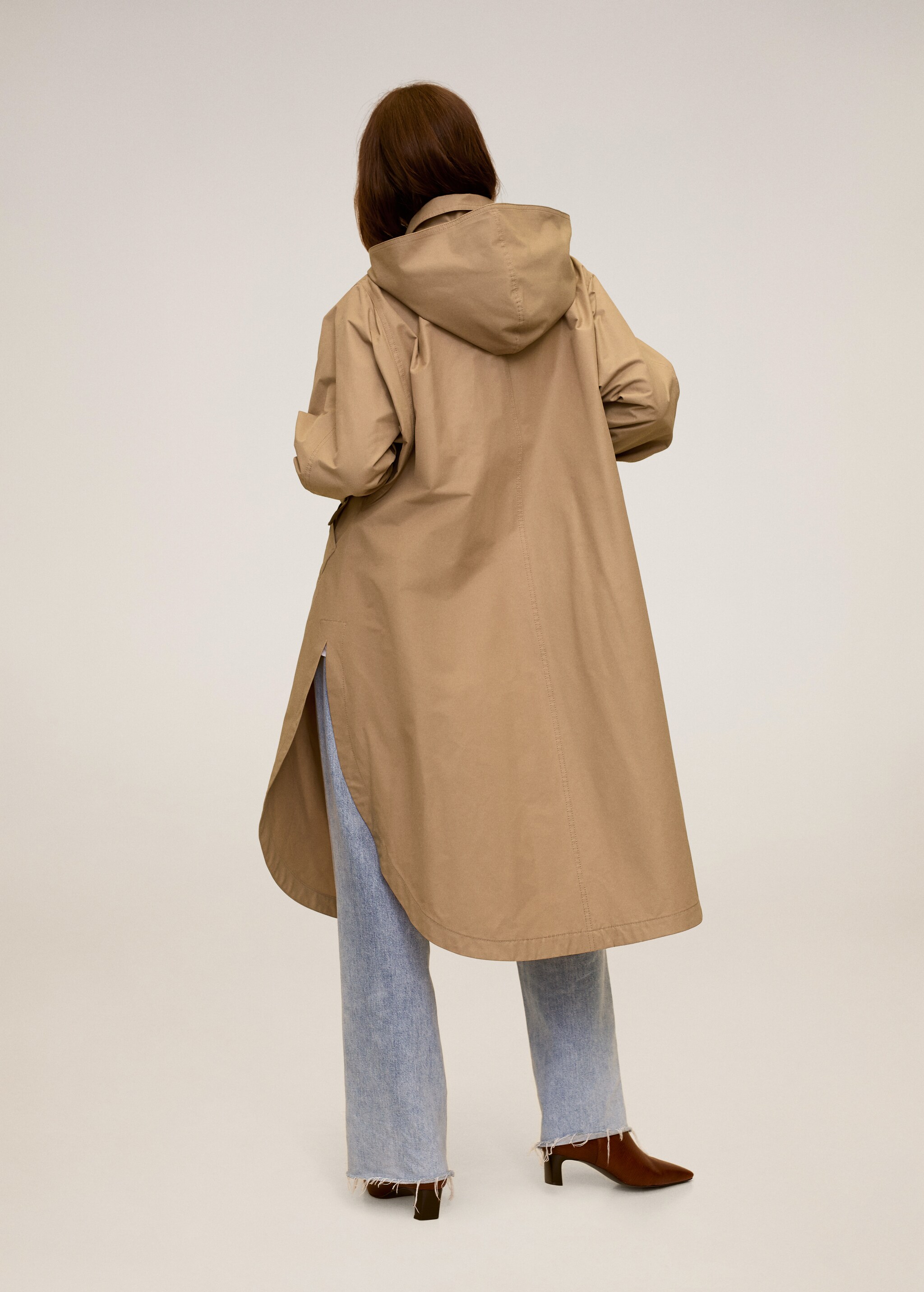 Gabardina algodón oversize - Reverso del artículo