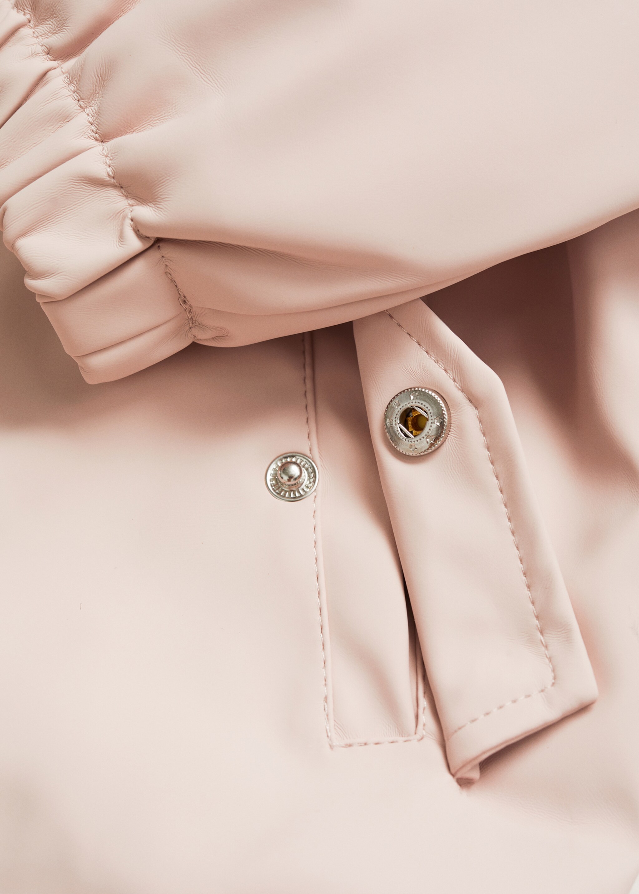 Abrigo impermeable capucha - Detalle del artículo 0, Rosa. Ref: 77095146-00.