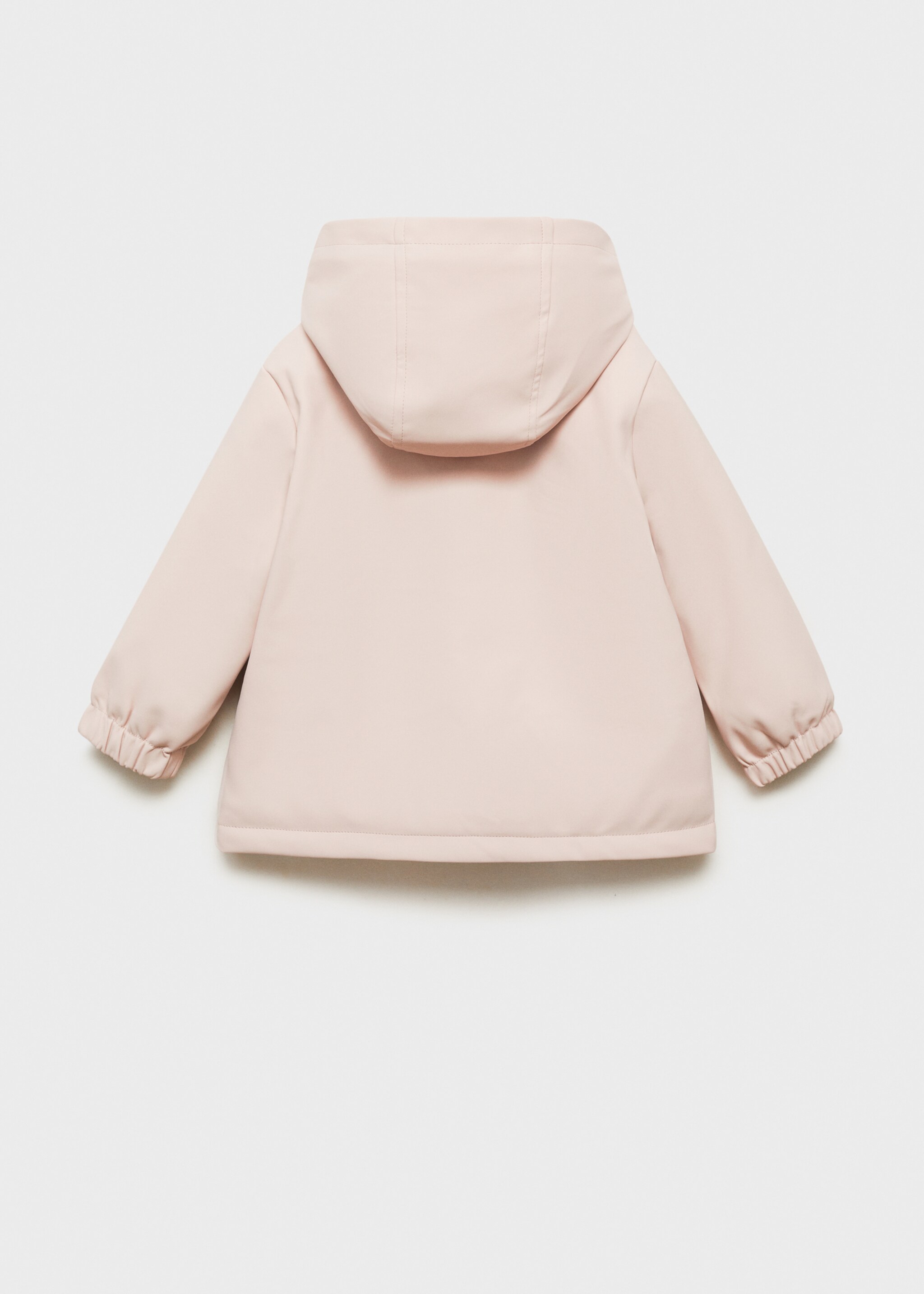 Abrigo impermeable capucha - Reverso del artículo, Rosa. Ref: 77095146-00.