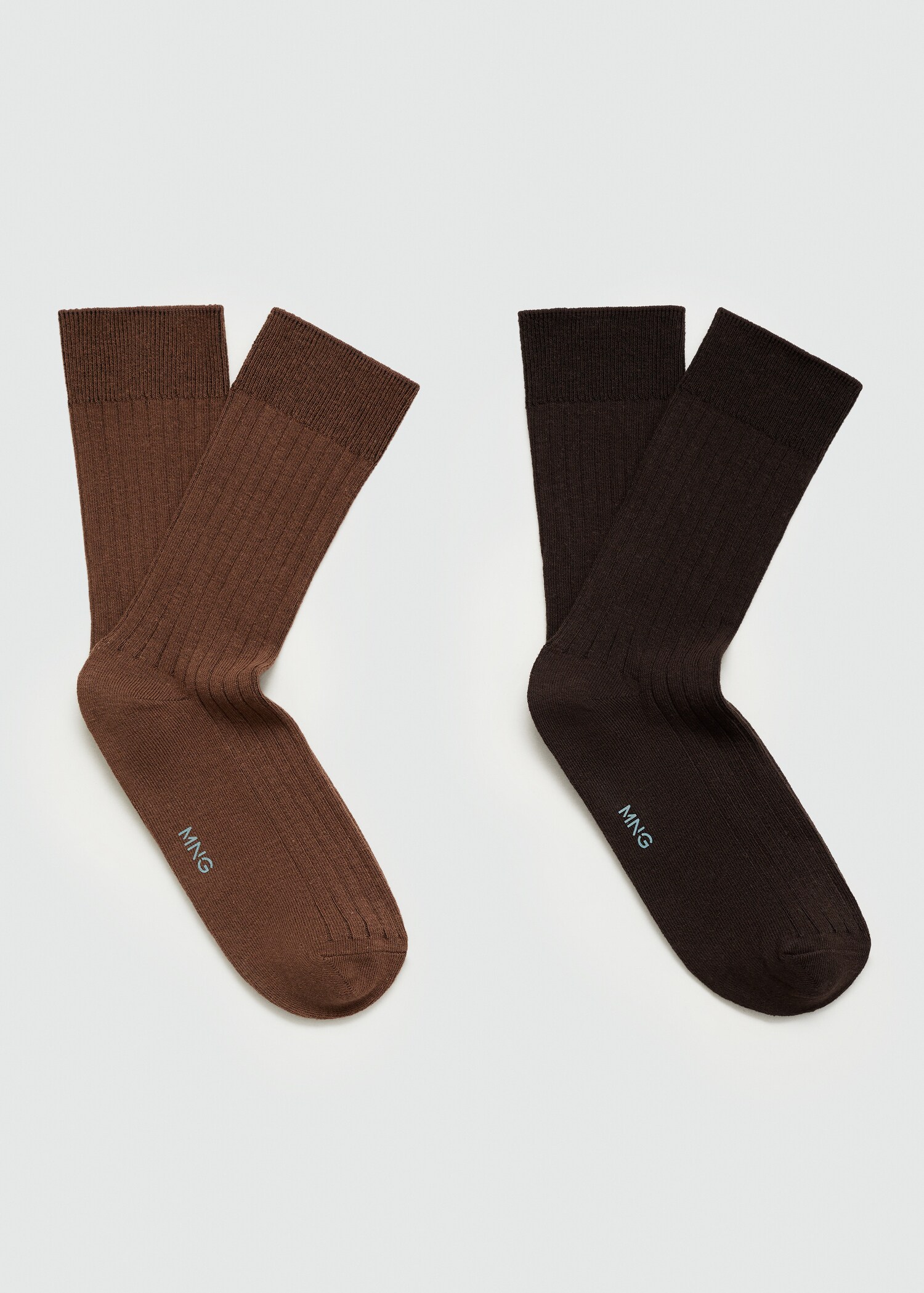 Pack of 2 ribbed cotton socks - Article without model