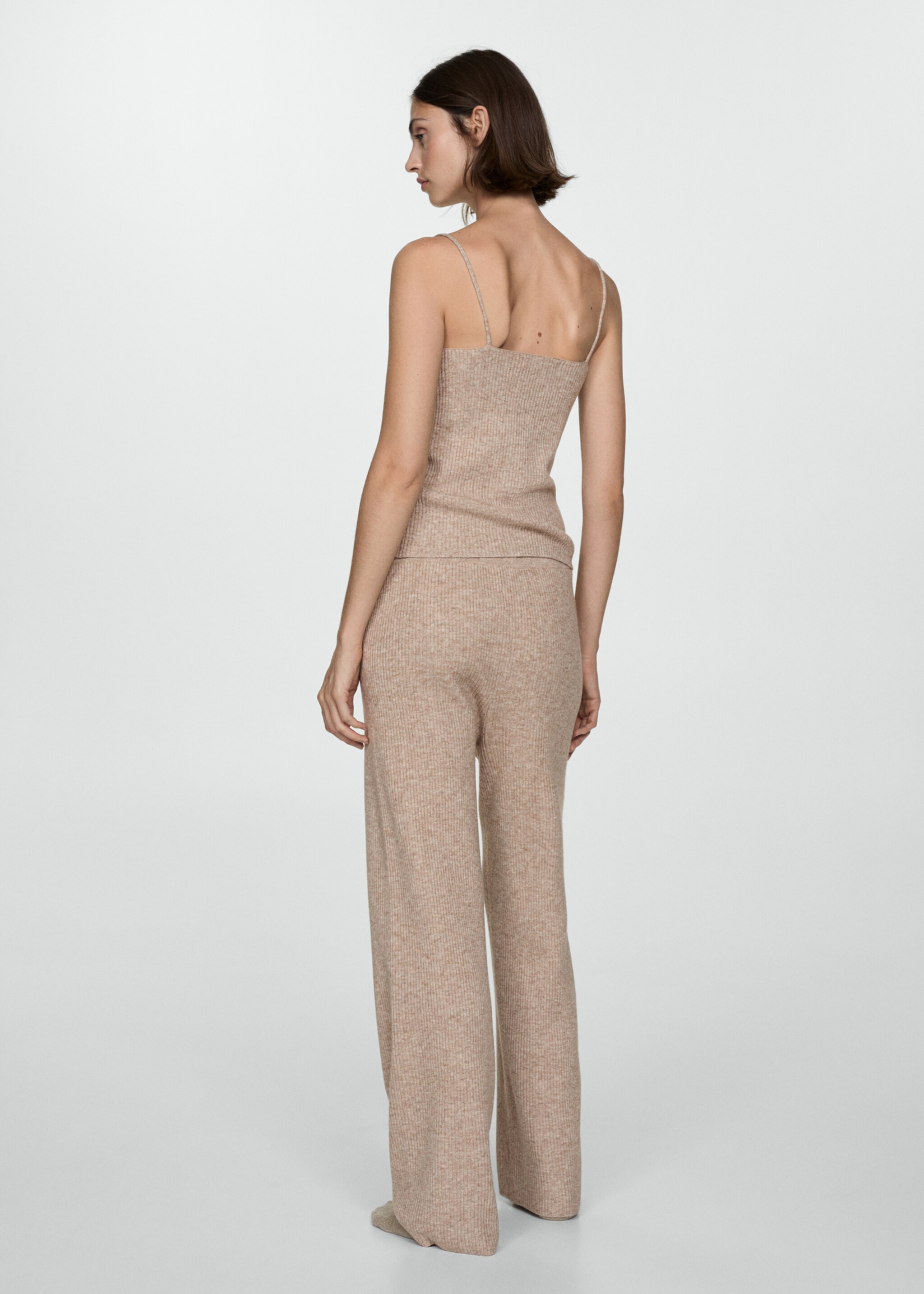 Pantalon maille côtelée fine - Verso de l’article