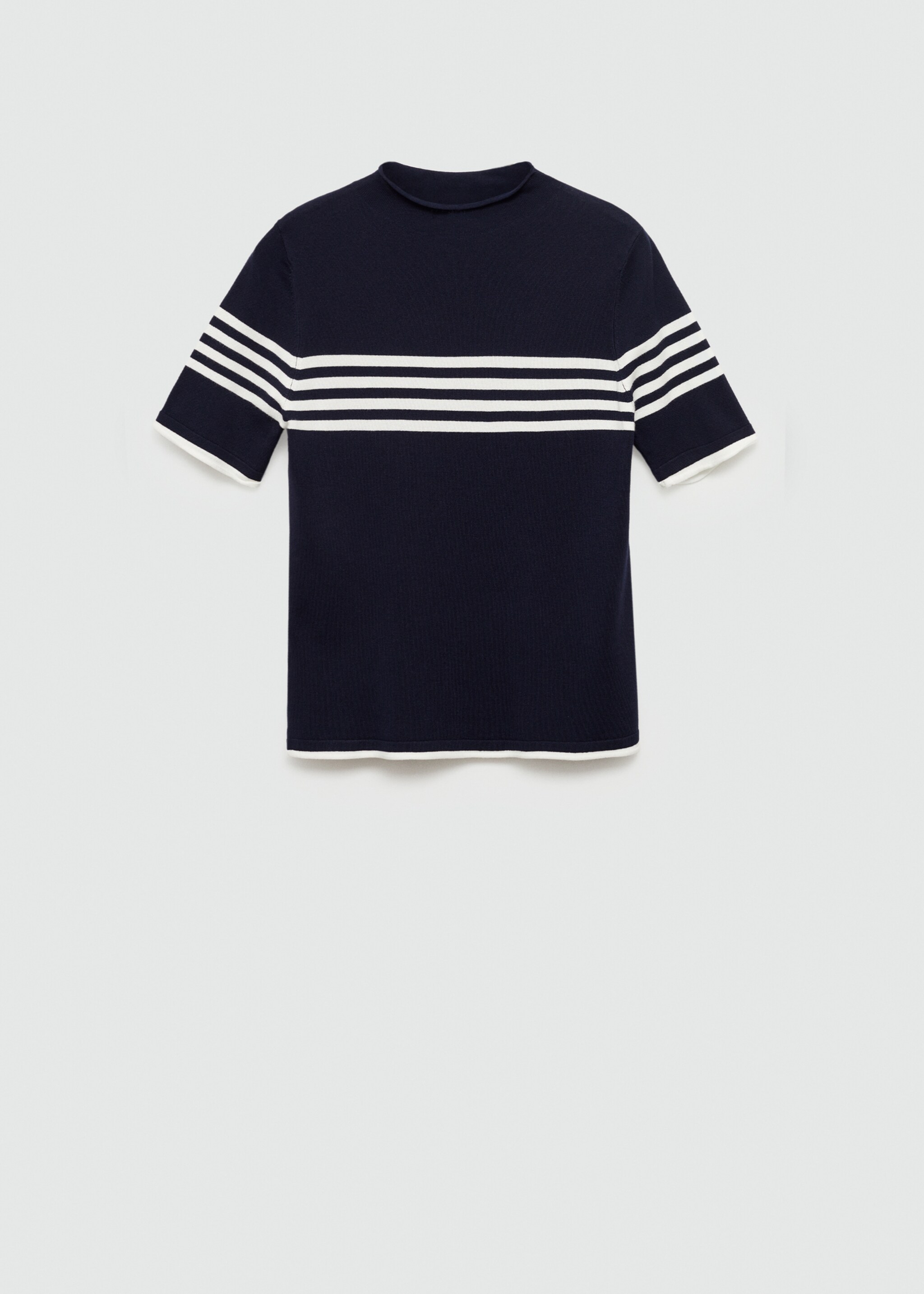 Striped fine-knit sweater - Article without model