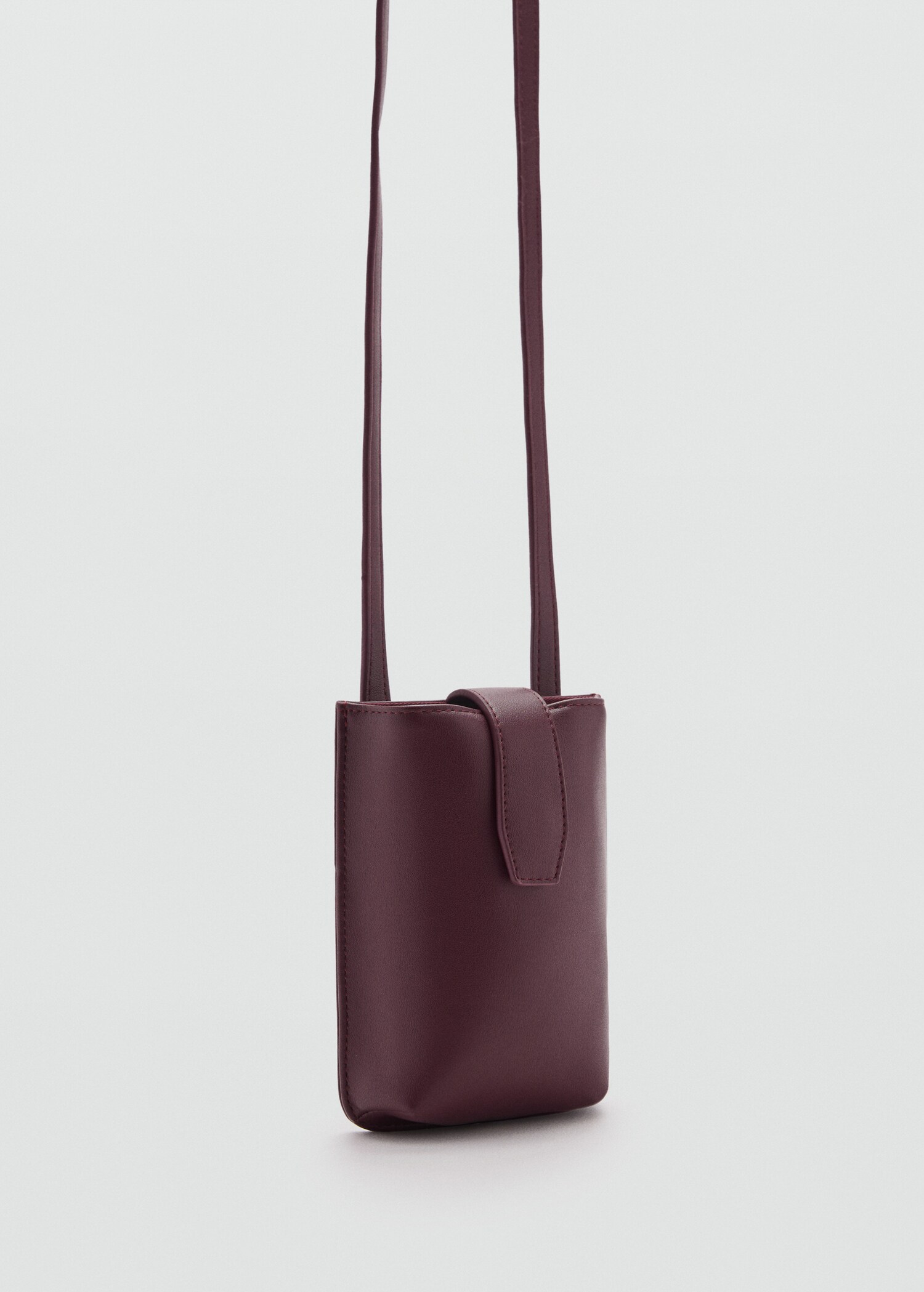 Mini leather-effect shoulder bag - Medium plane
