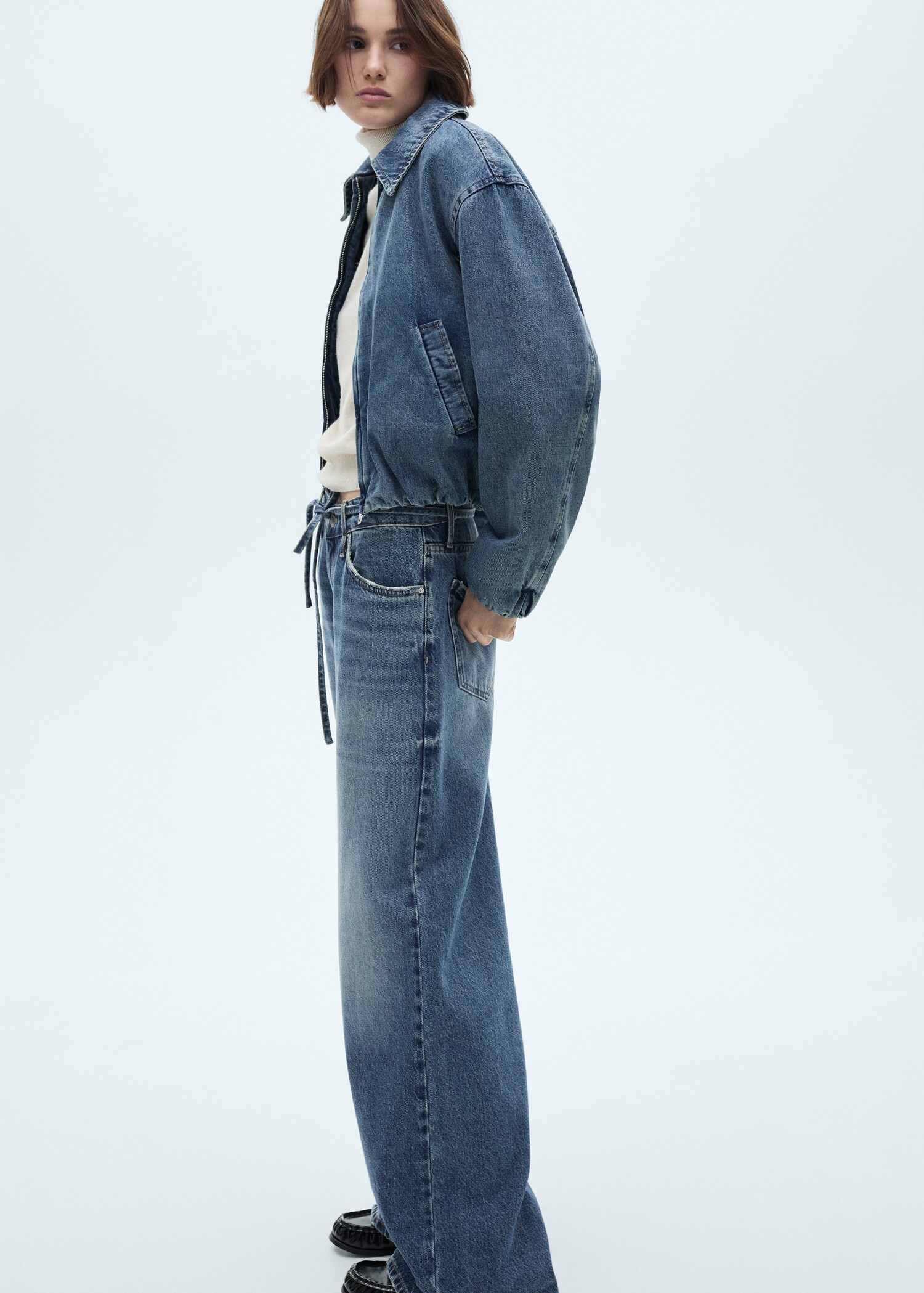 Pocketed denim jacket - Medium plane