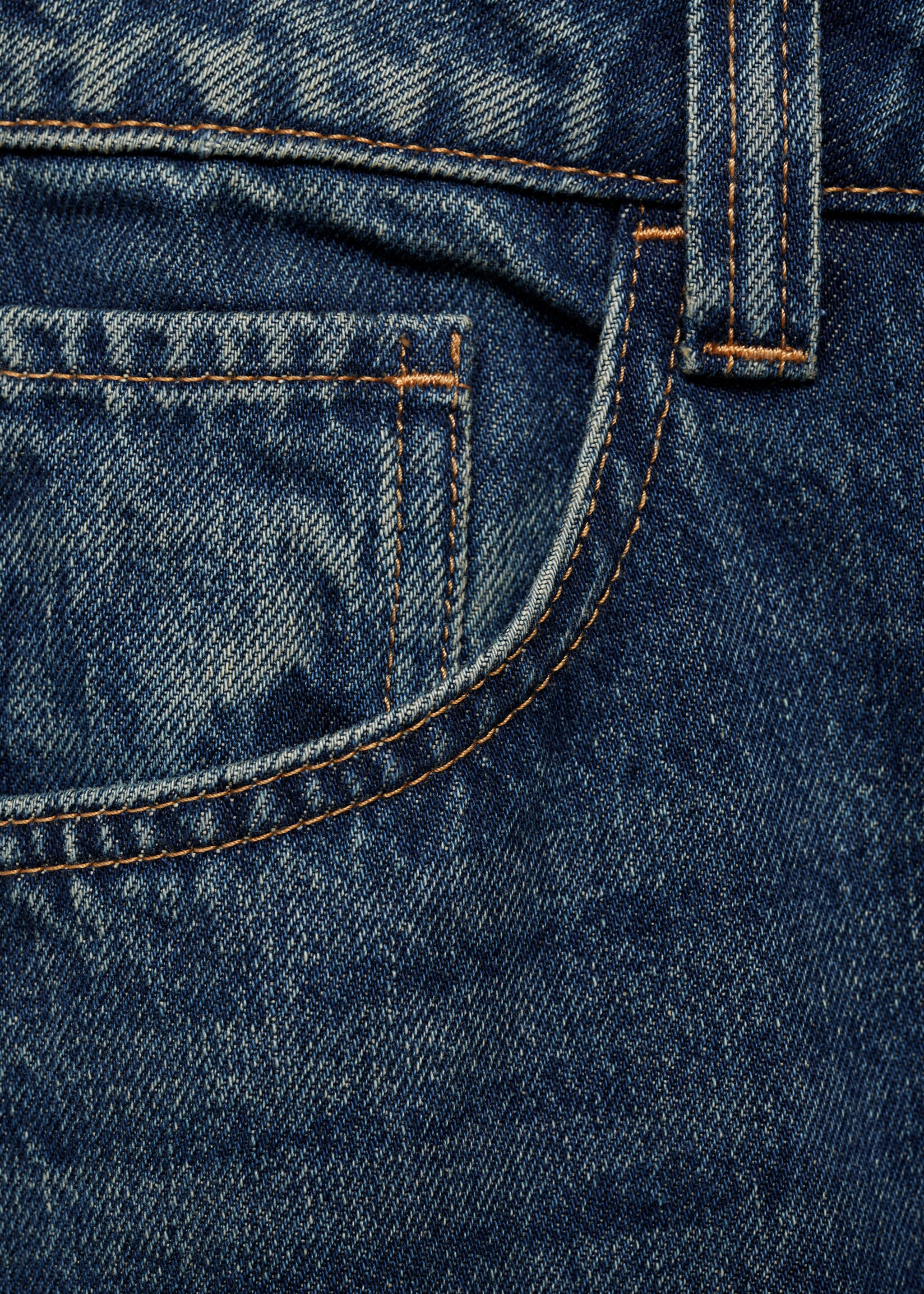Midi-Jeansrock - Detail des Artikels 0, Dunkelblau. Ref: 77095643-00.