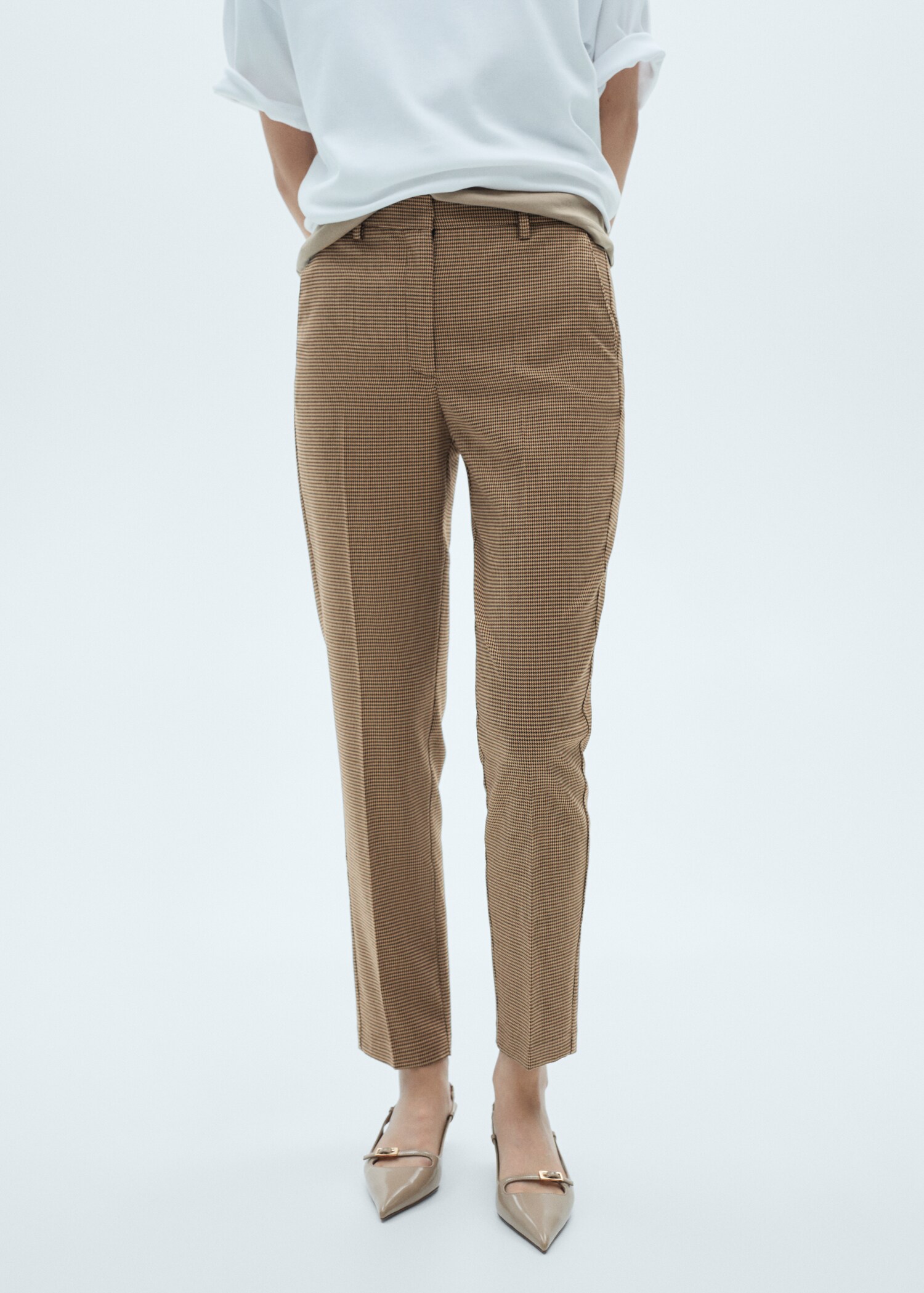Skinny Hose mit mittelhohem Bund - Mittlere Ansicht