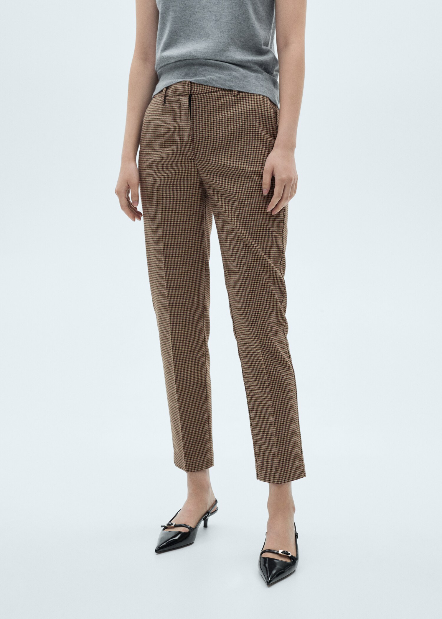 Skinny Hose mit mittelhohem Bund - Mittlere Ansicht