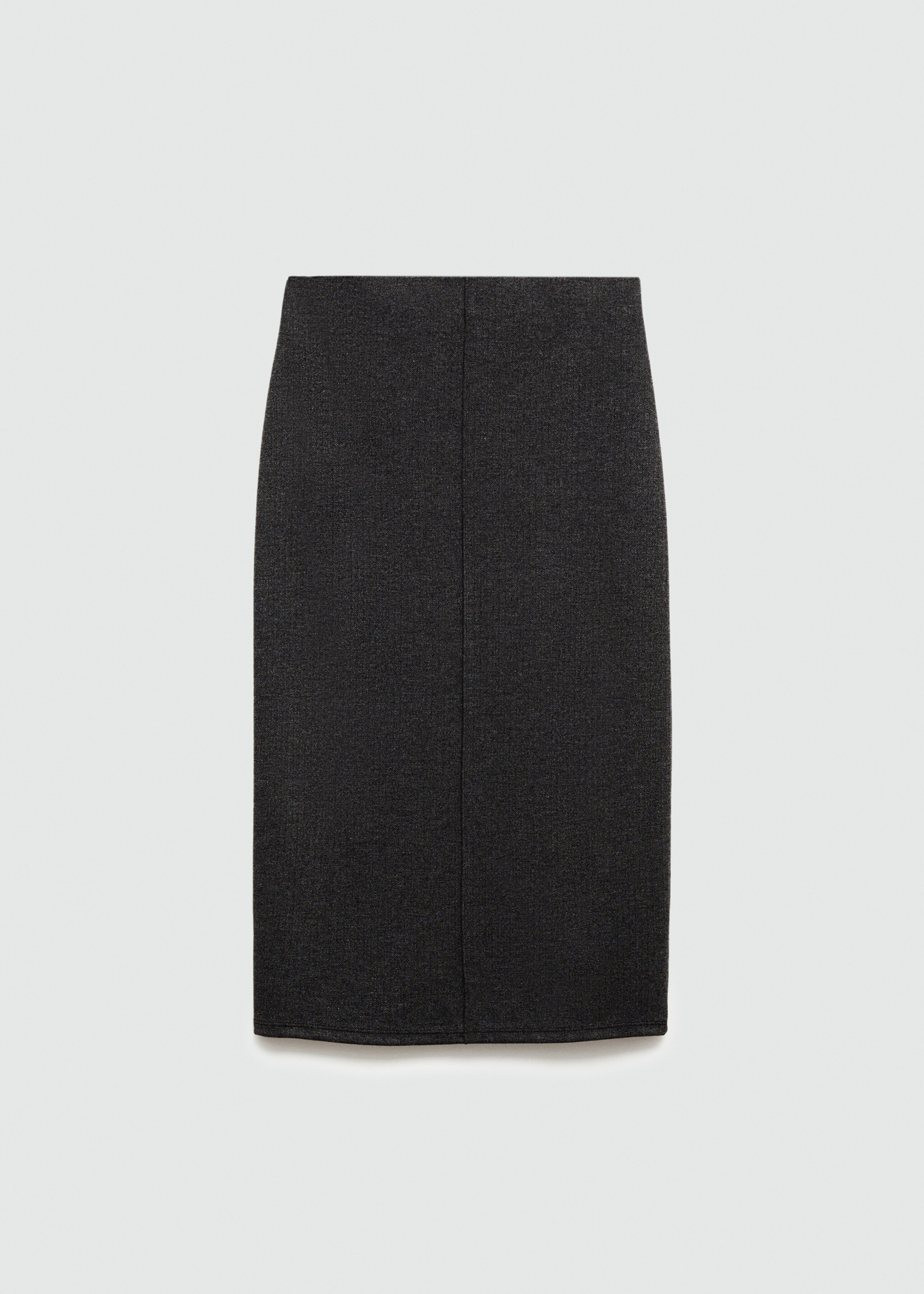 Jupe midi maille - Article sans modèle, Gris. Ref: 77095645-00.