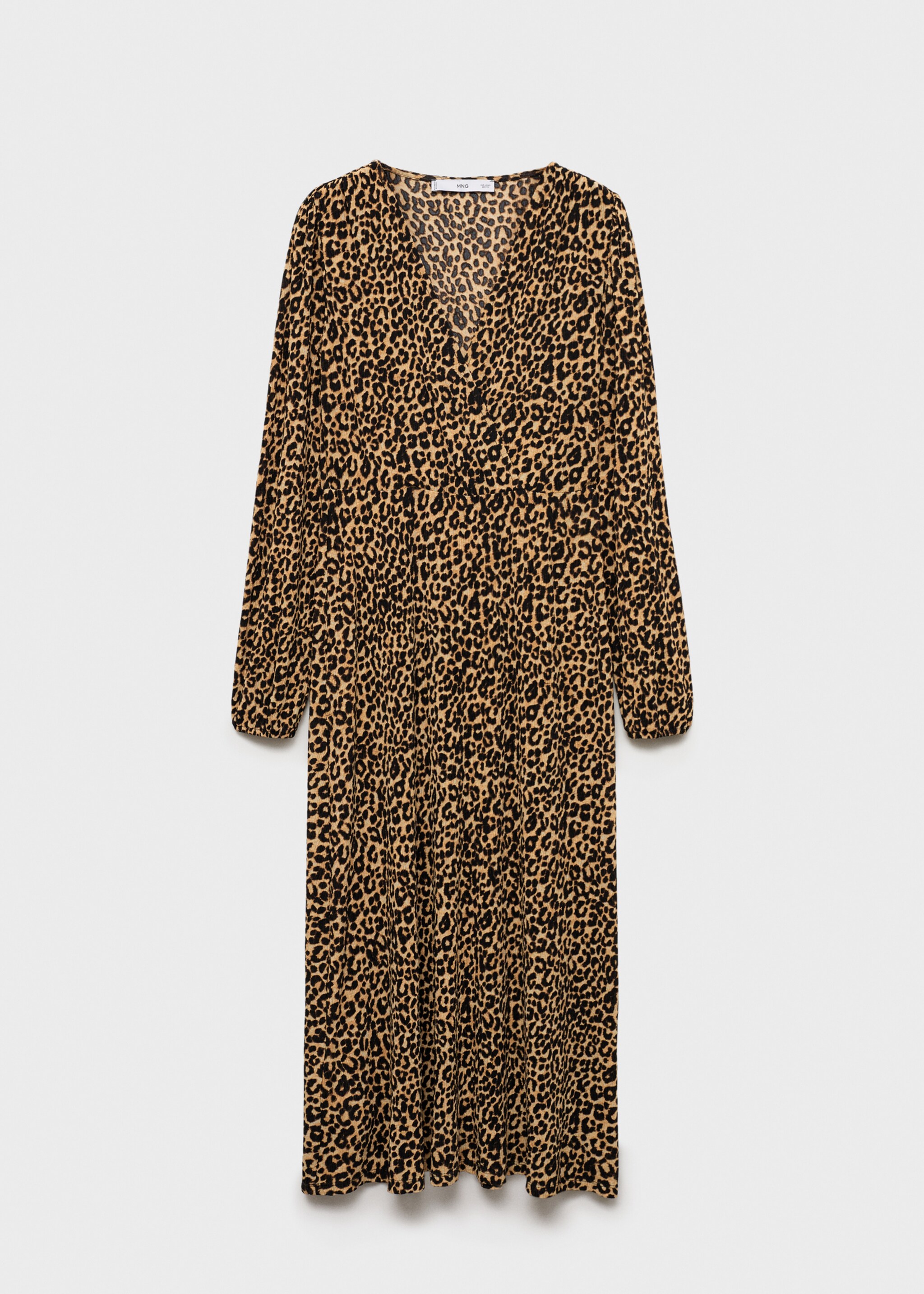 Leopard-print long dress - Article sans modèle, Marron. Ref: 77095648-00.