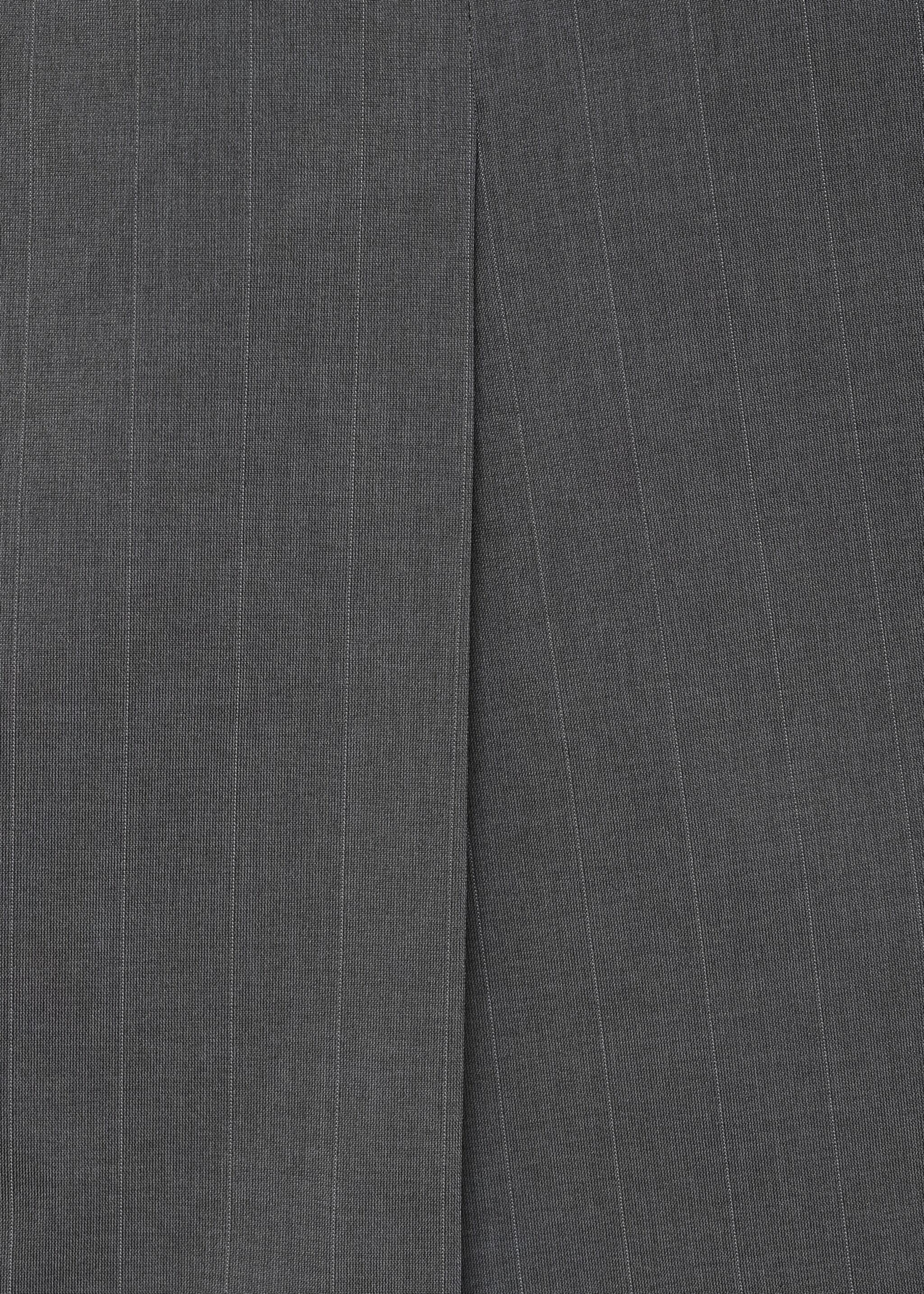 Pinstripe pencil skirt - Details of the article 0, Grey. Ref: 77095649-00.