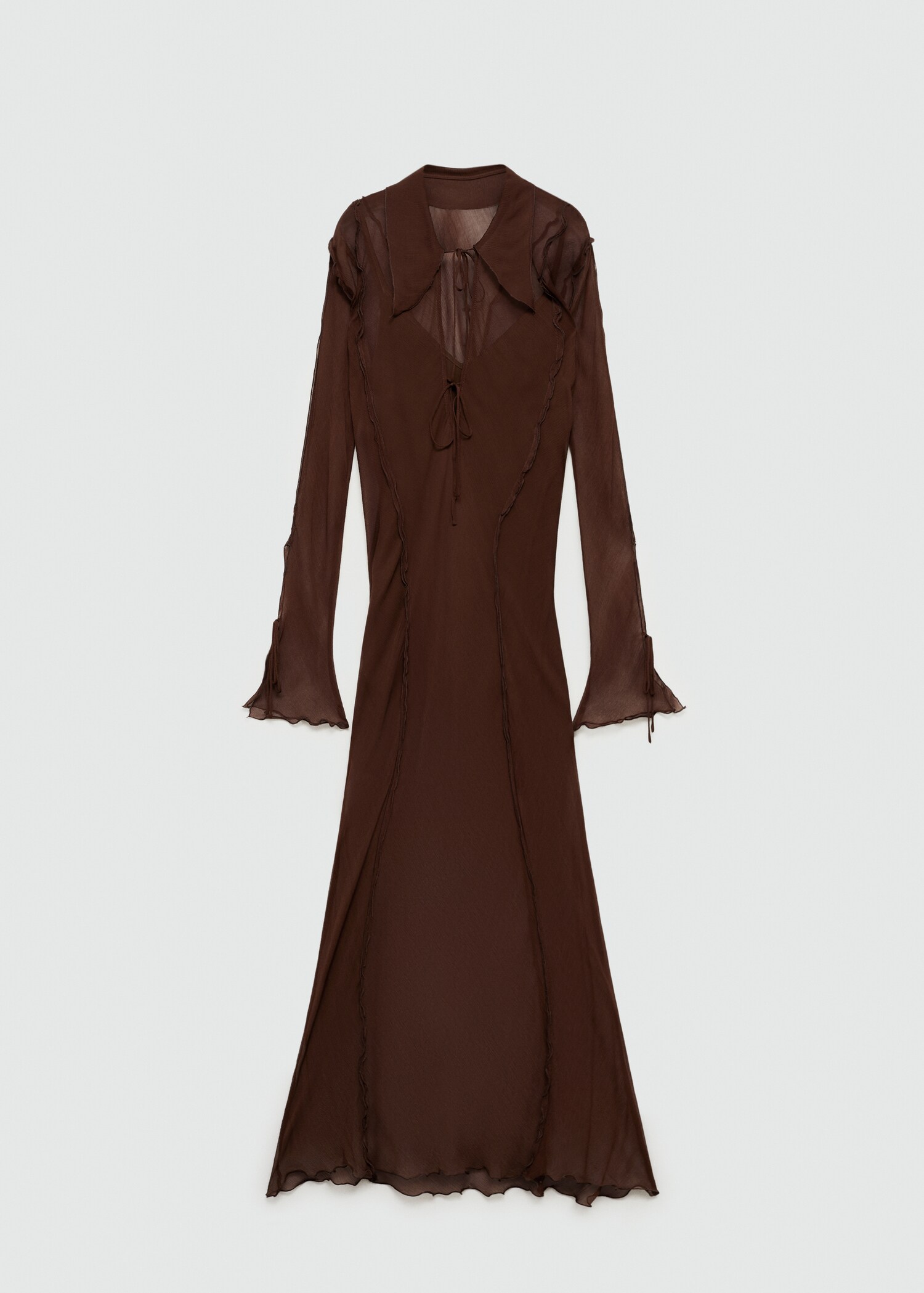 Vestido gasa evasé - Article without model