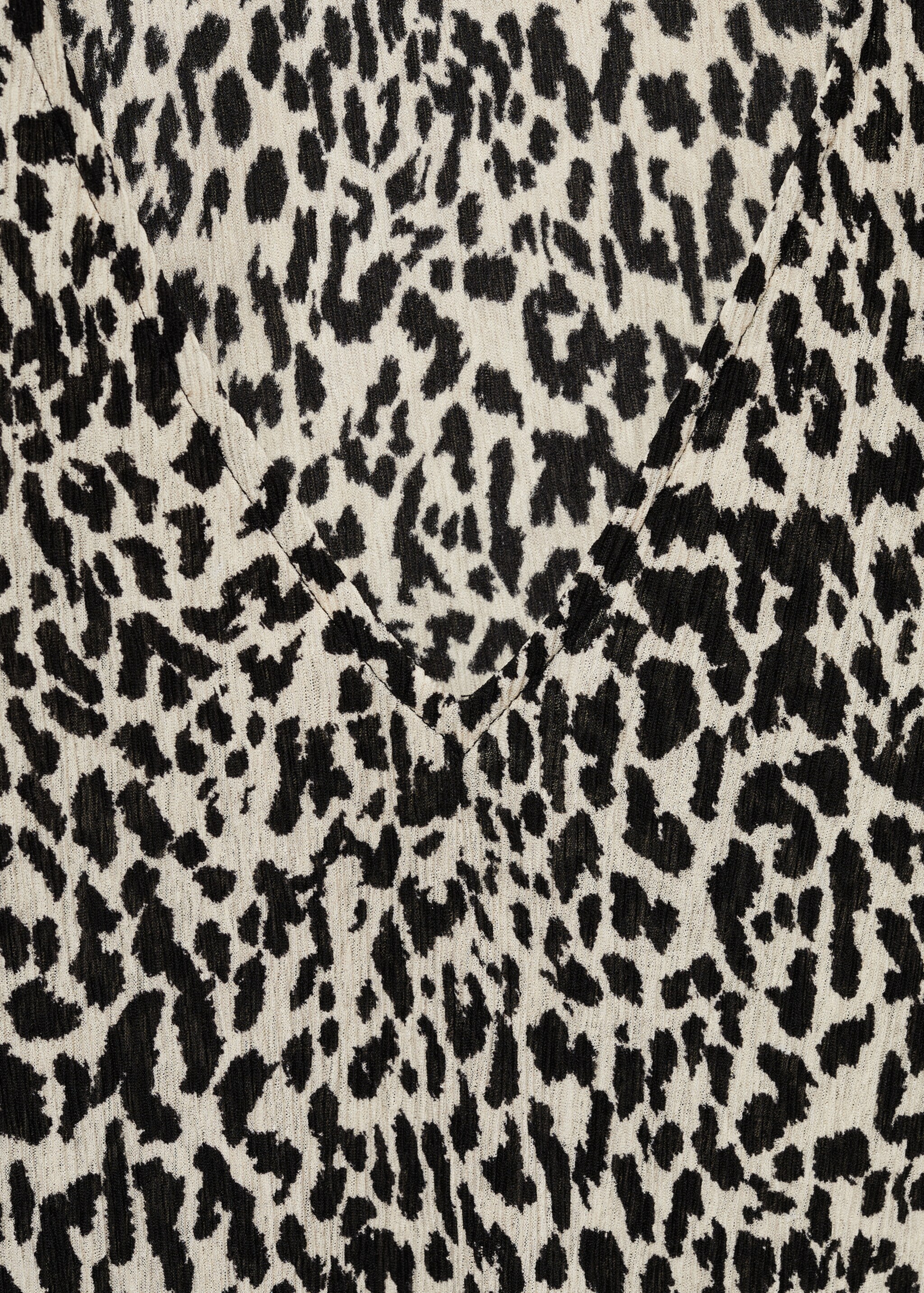 Animal-print blouse - Details of the article 8, Ecru. Ref: 77095654-00.