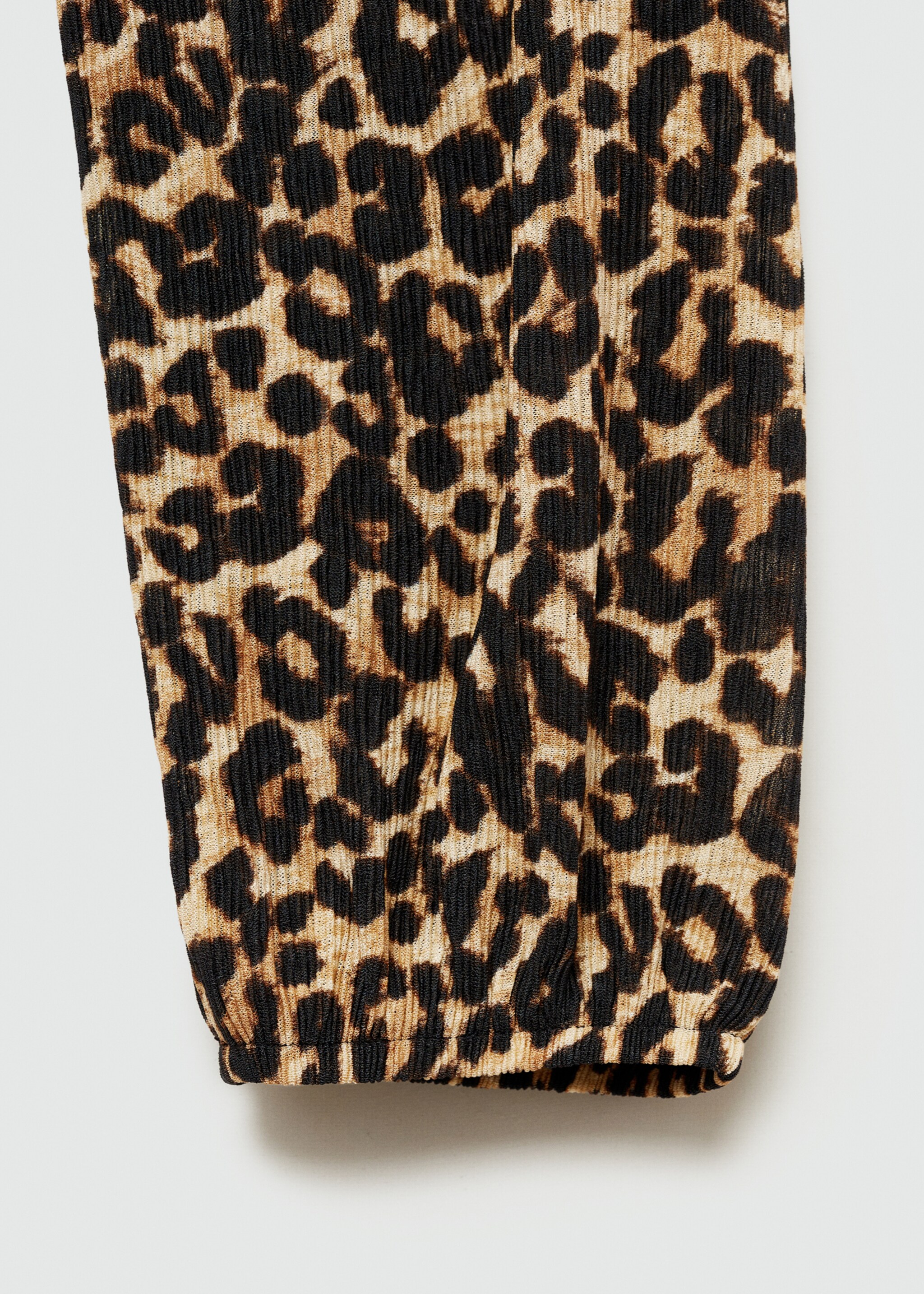 Animal-print blouse - Details of the article 0, Brown. Ref: 77095654-00.