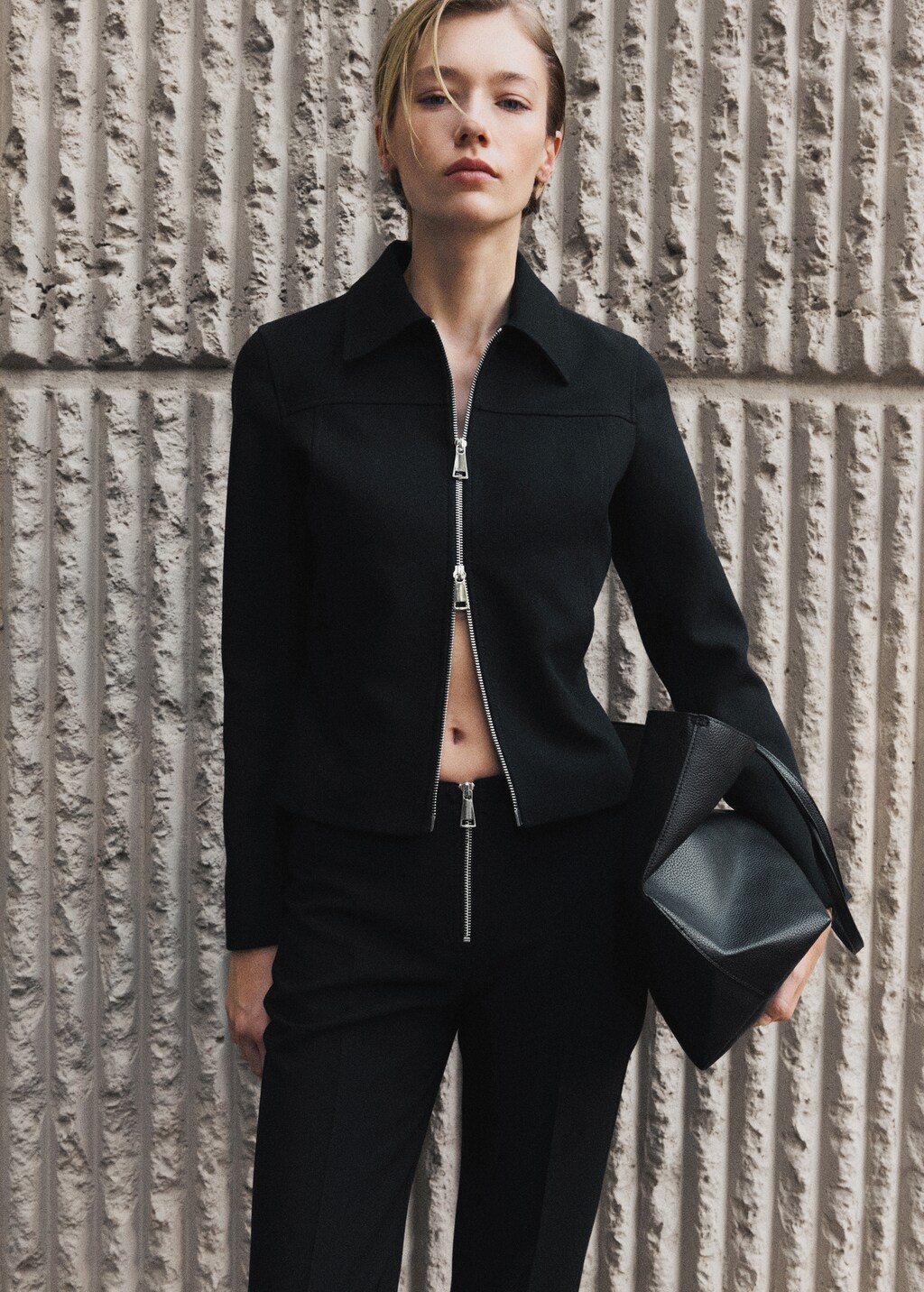 Jacket with double zip - Women | MANGO OUTLET USA