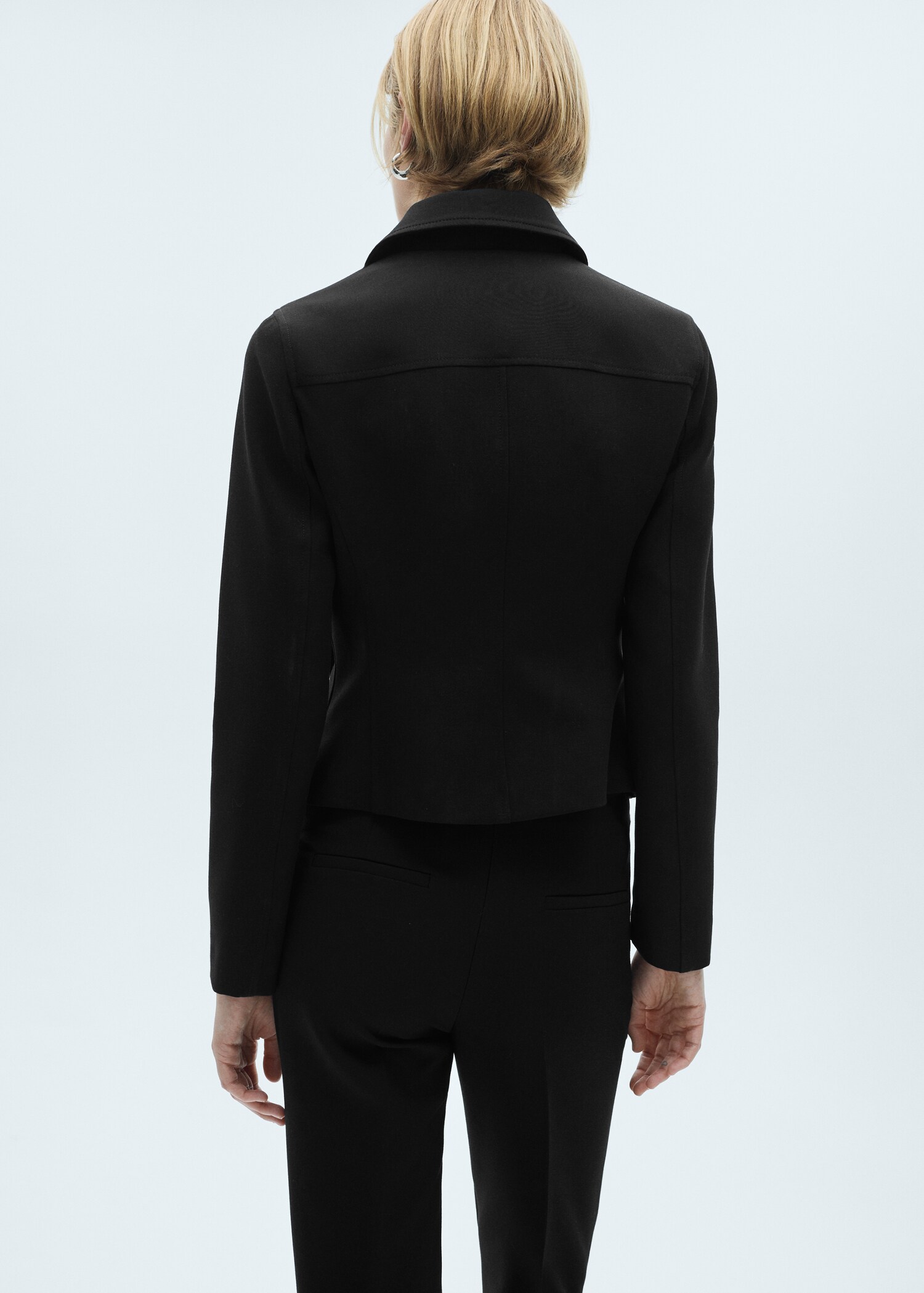 Jacket with double zip - Reverse of the article