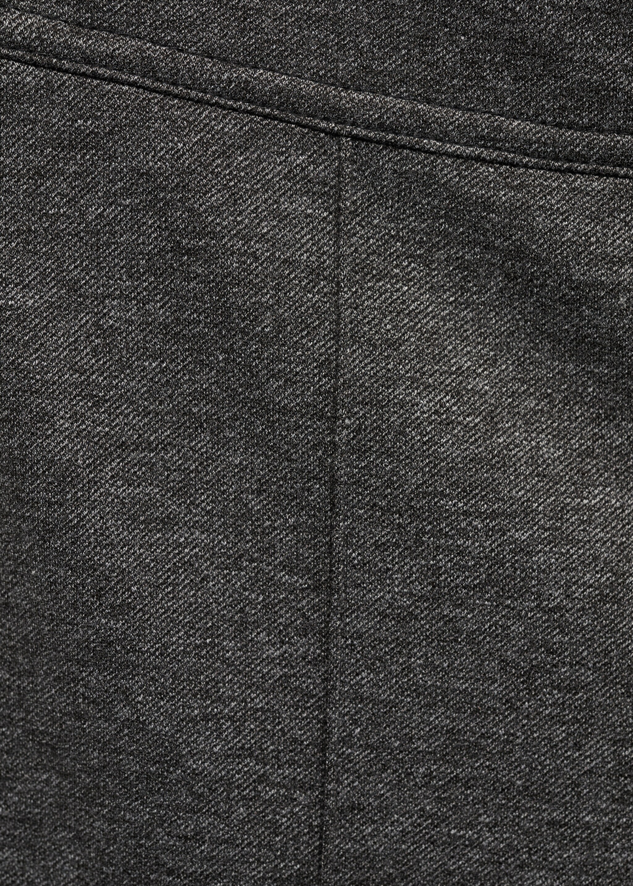 Flared trousers with seams - Details of the article 8, Grey. Ref: 77095661-00.