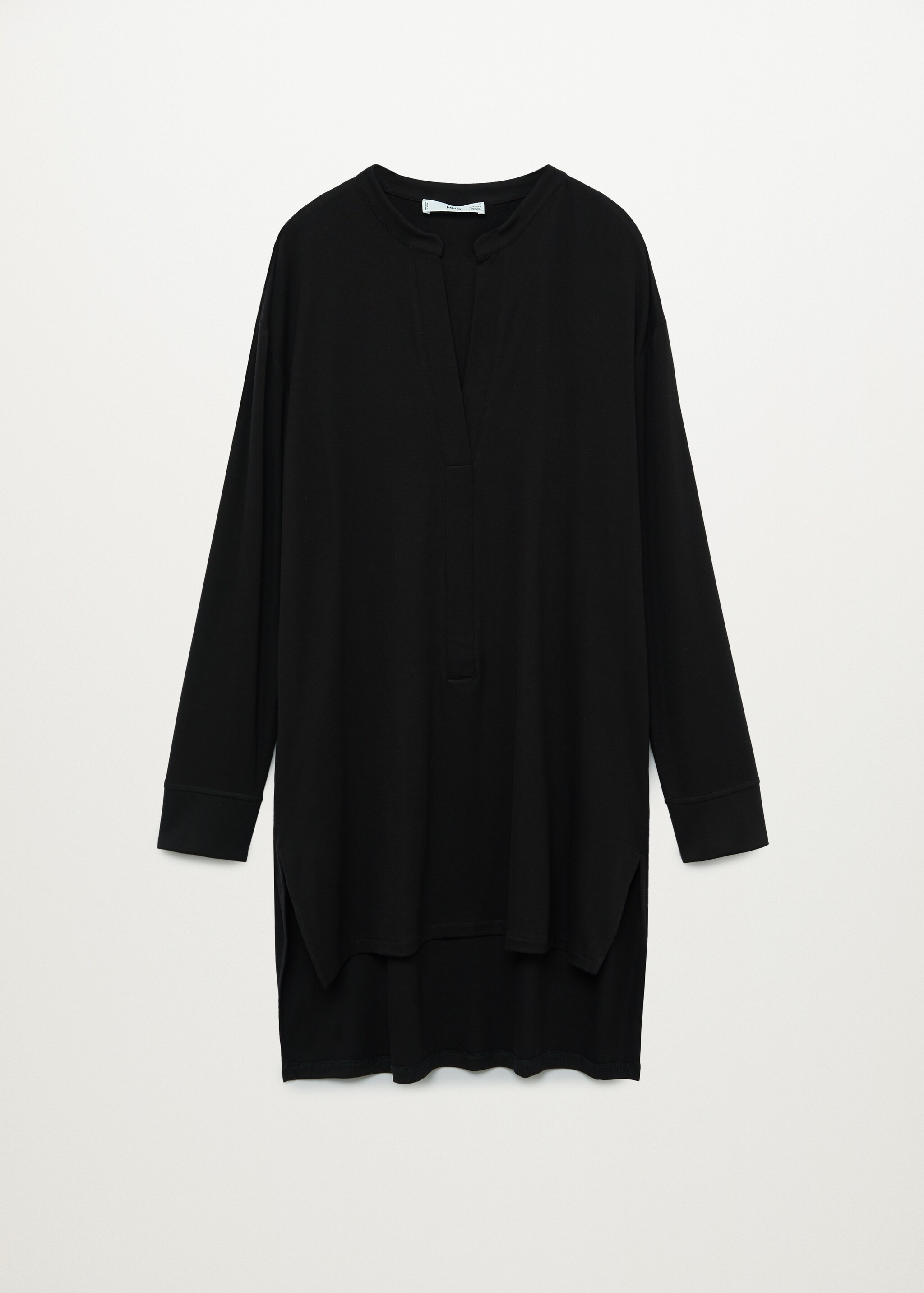 Tričko oversize s dlouhým rukávem - Zboží bez modelu