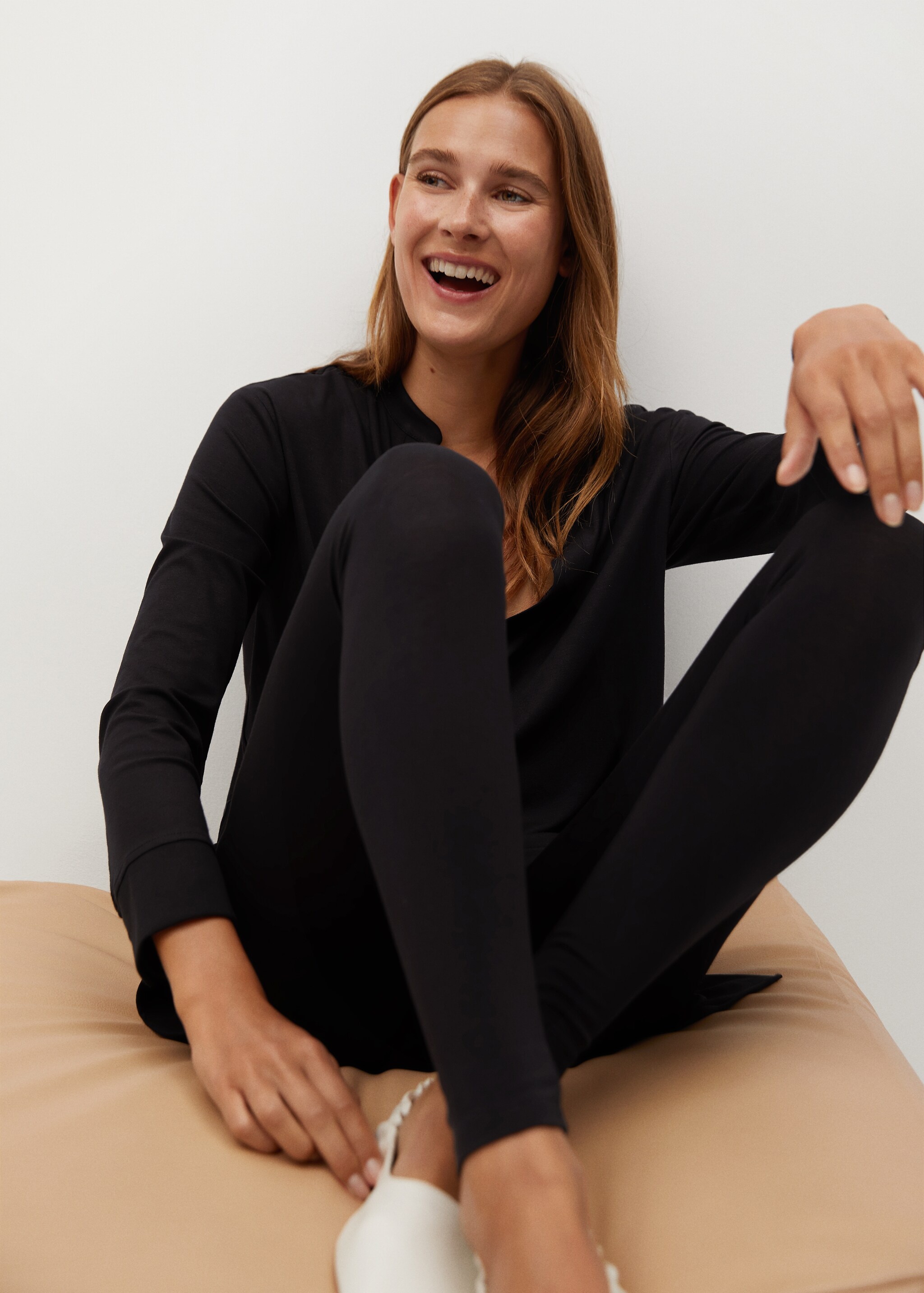 Tričko oversize s dlouhým rukávem - Detail zboží 2