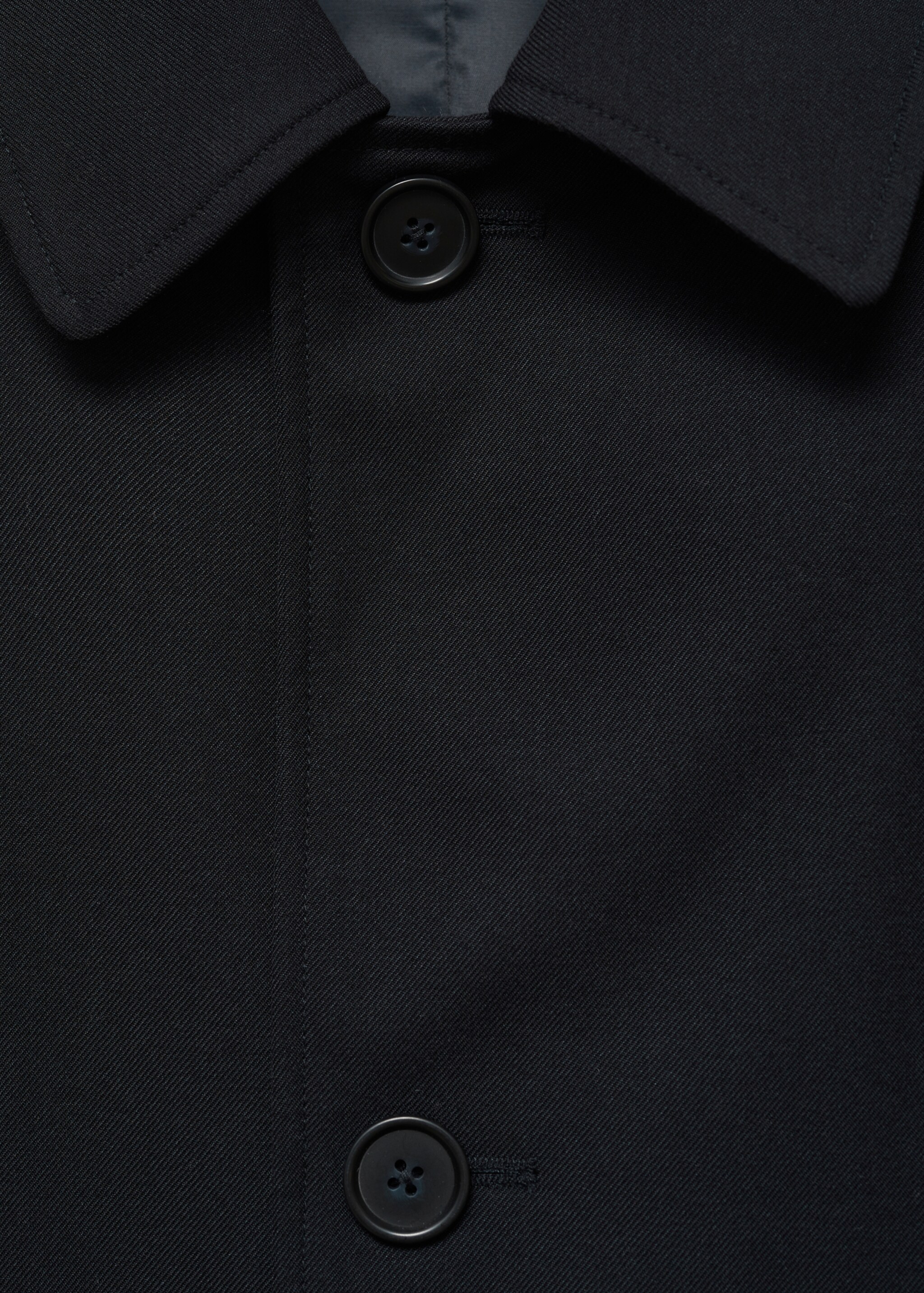 Trenchcoat oversize comfort stretch - Detaljer om artikeln 8, Navy blå. Ref: 77095959-00.