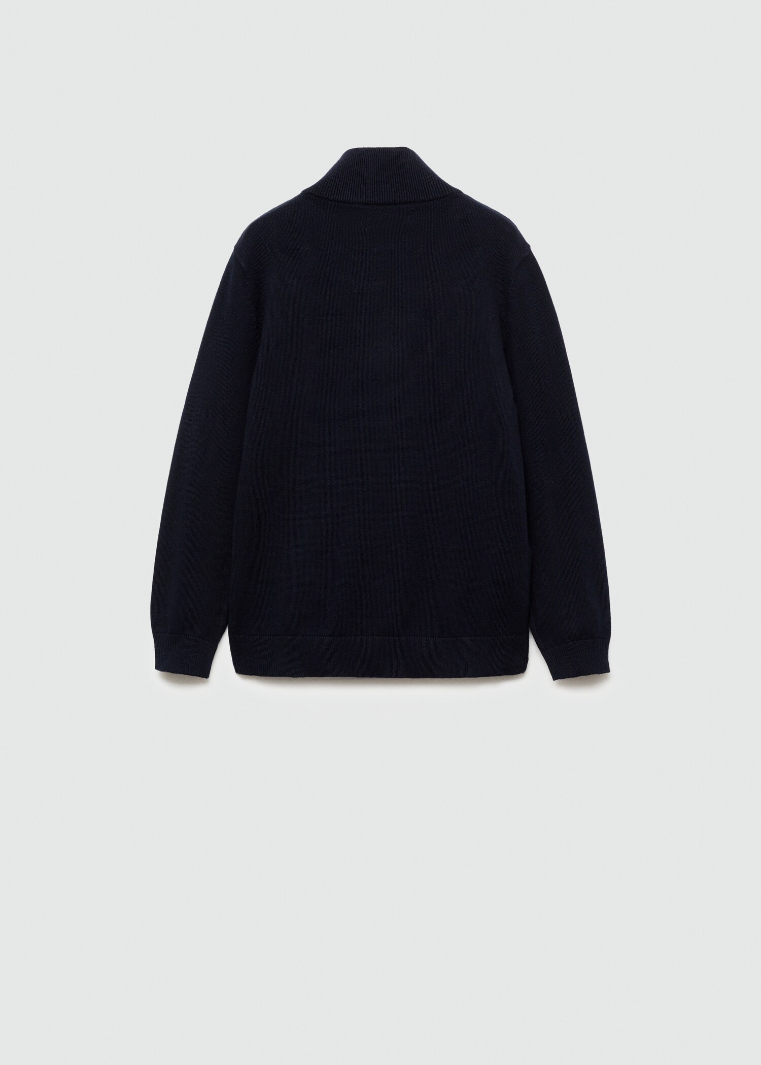 Zipped knit cardigan - Reverse of the article