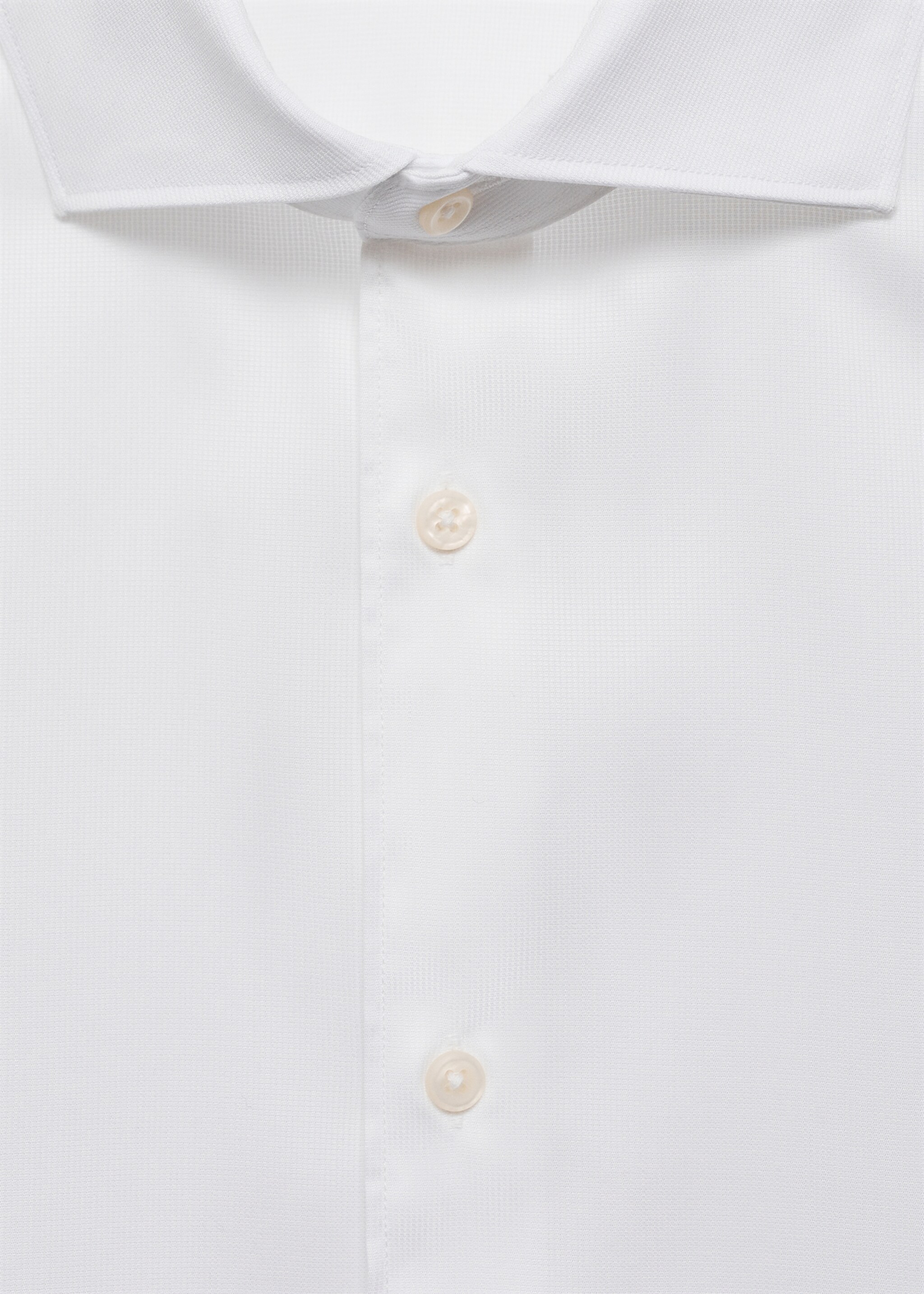 Košile slim fit 100% bavlna - Detail zboží 8, Bílá. Ref: 77095968-00.