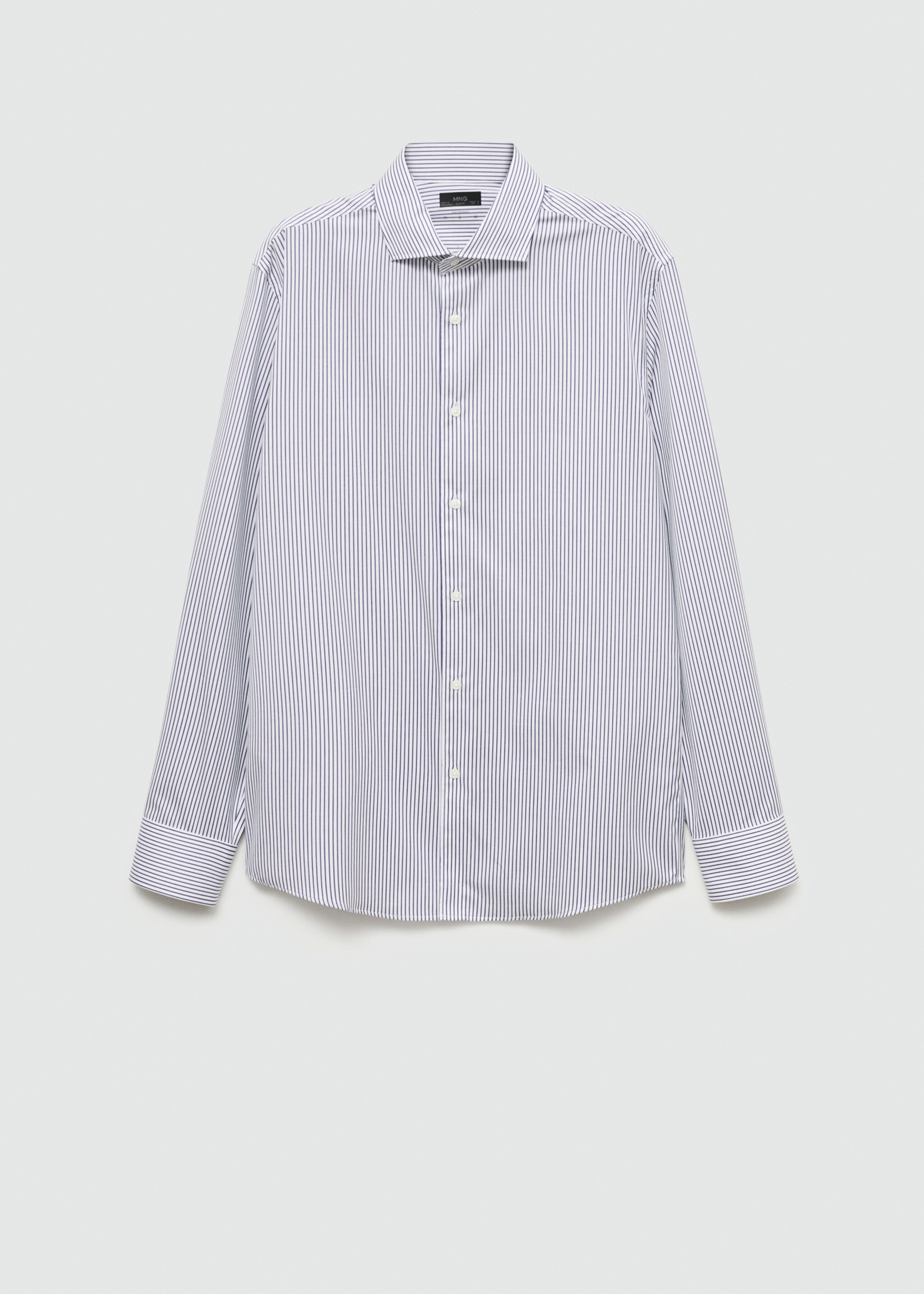 Košile slim fit 100% bavlna - Zboží bez modelu, Námořnická modrá. Ref: 77095968-00.