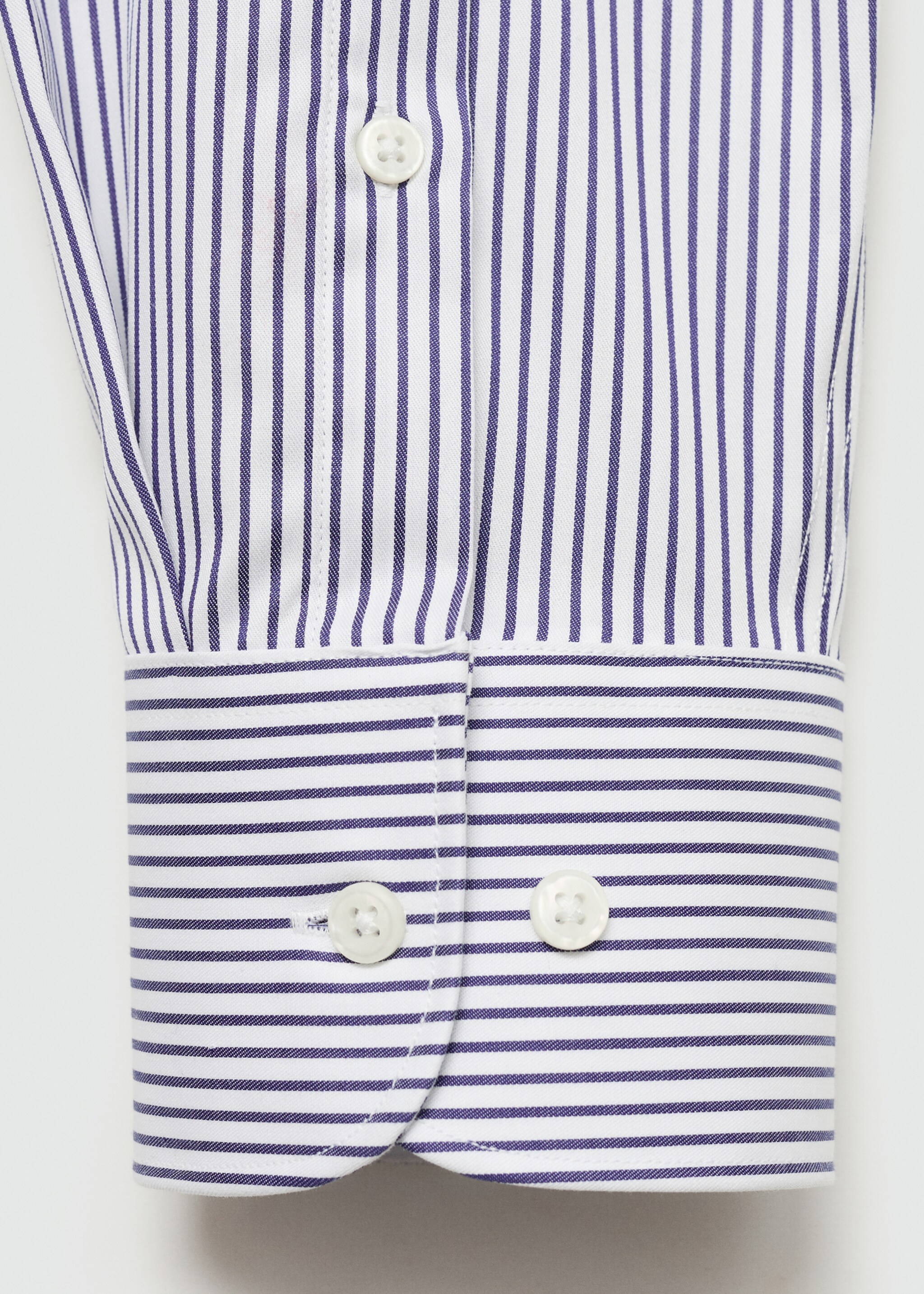 Košile slim fit 100% bavlna - Detail zboží 8, Námořnická modrá. Ref: 77095968-00.