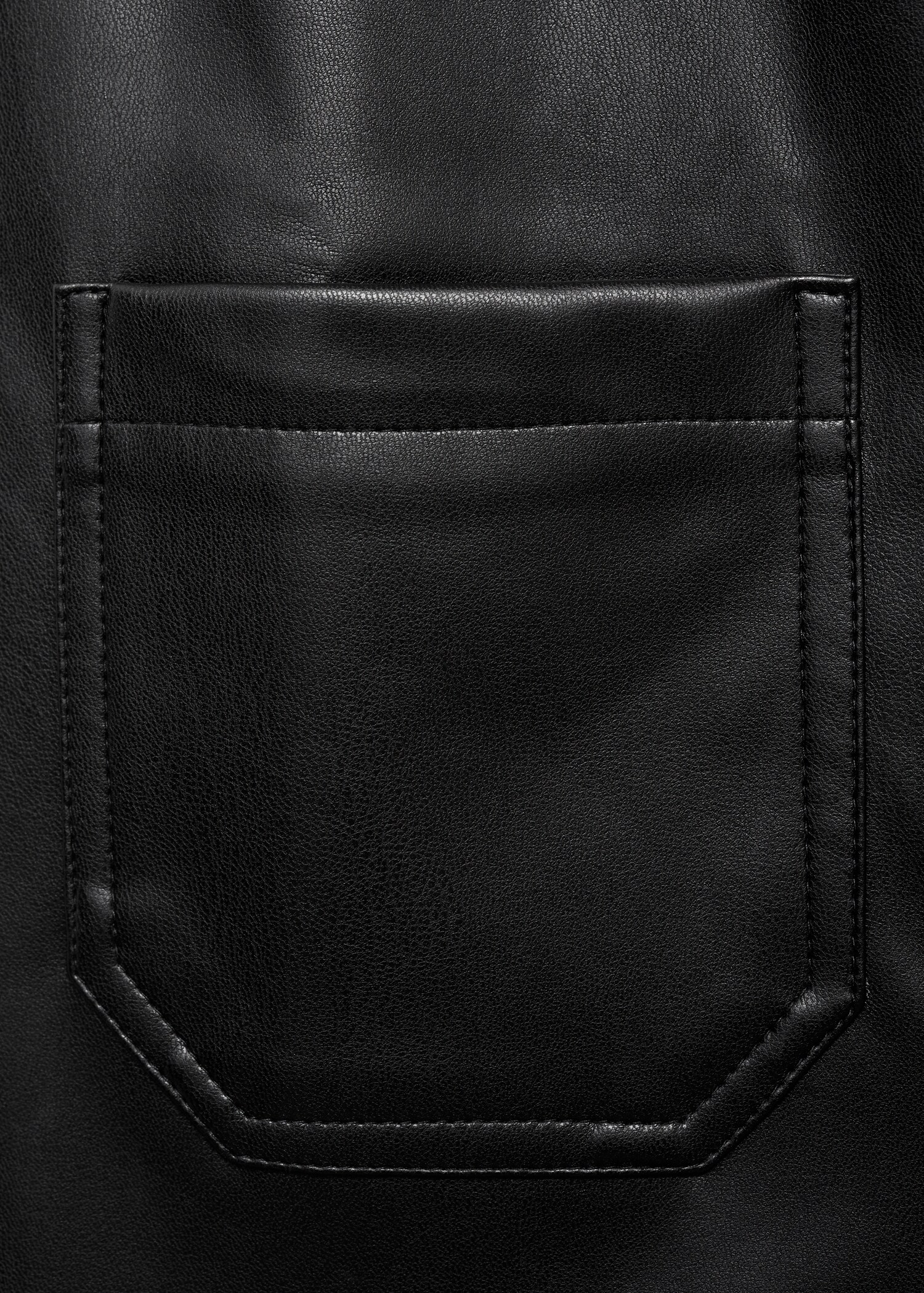 Leather-effect pinafore dress - Details of the article 8