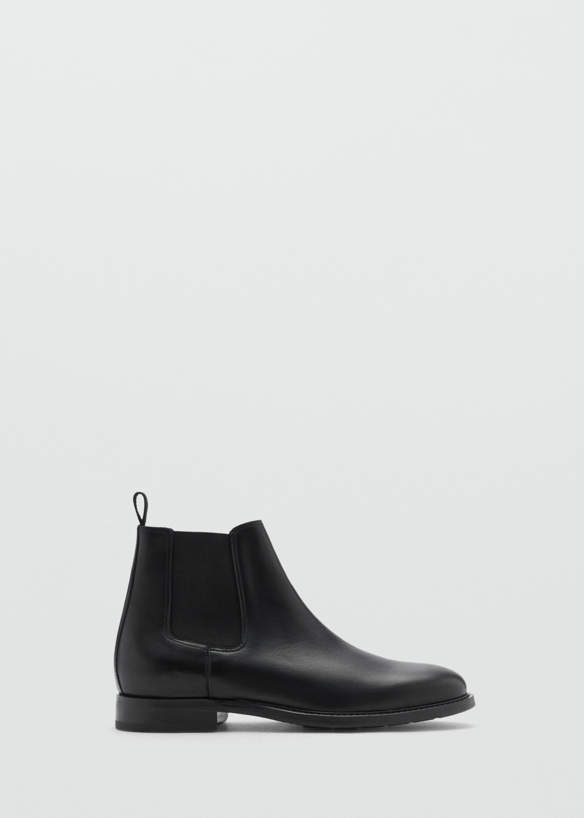 Polished leather chelsea boots - Article without model, Black. Ref: 77095975-00.