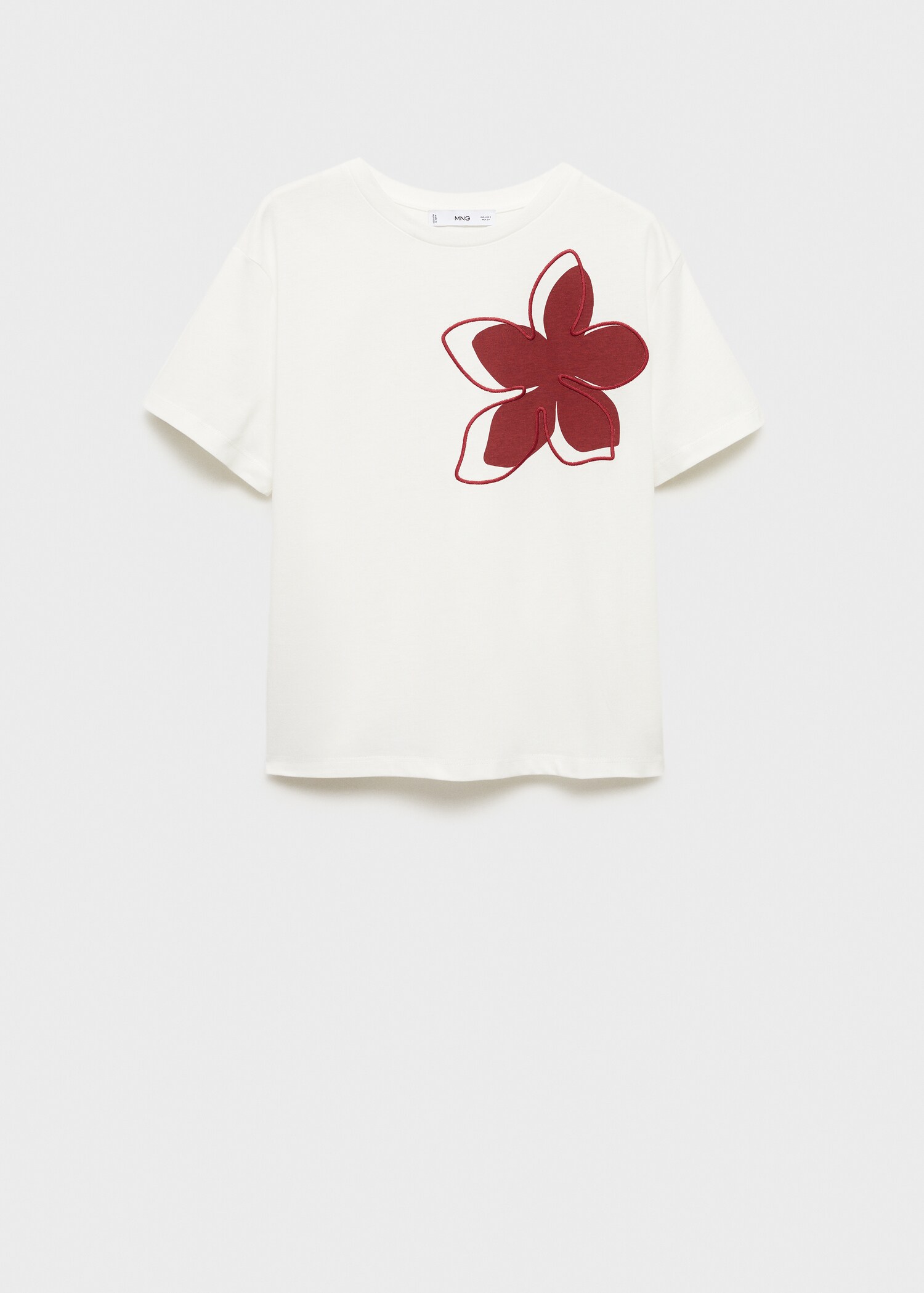 Printed cotton-blend t-shirt - Article without model