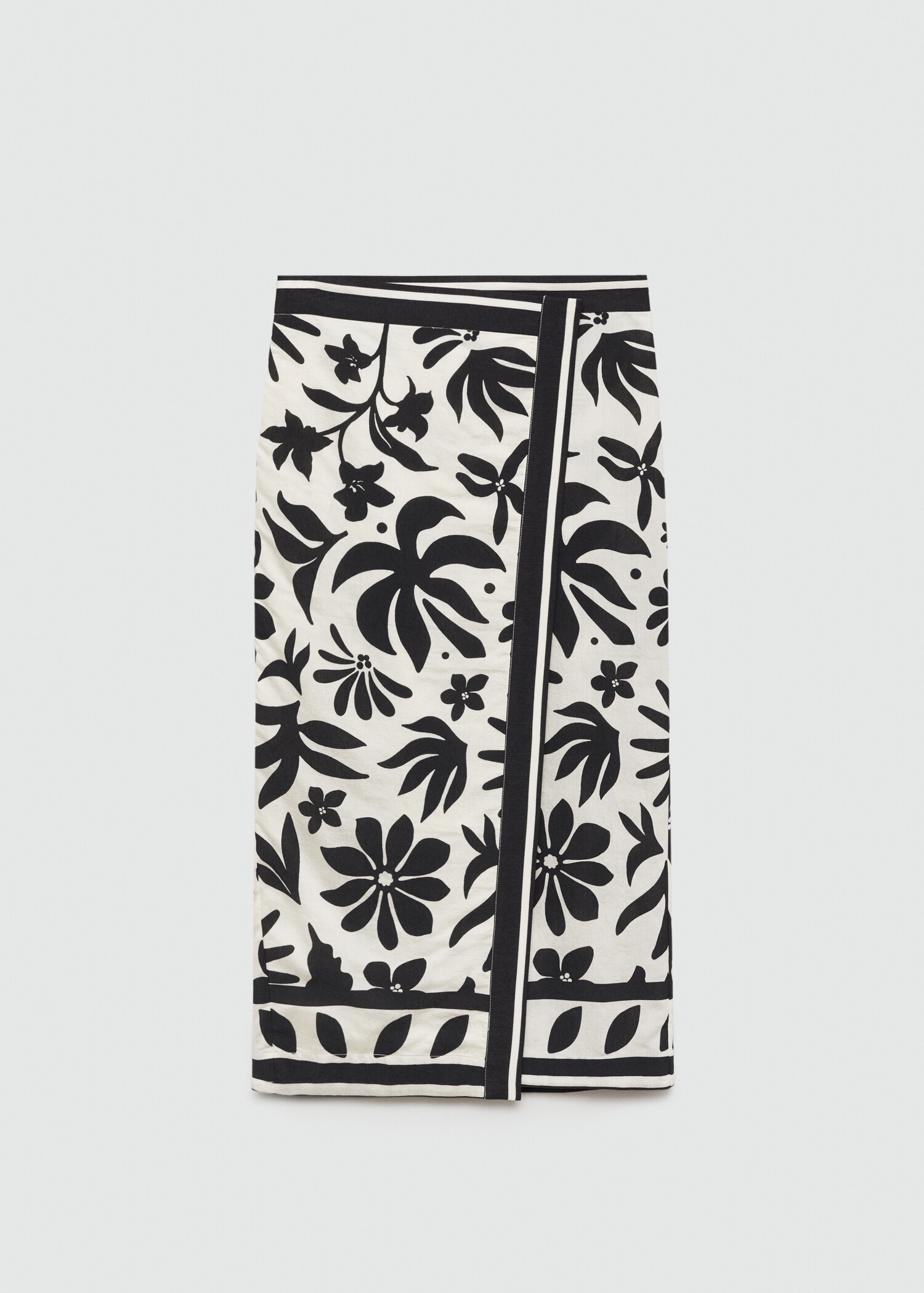 Floral-print wrap skirt - Article without model
