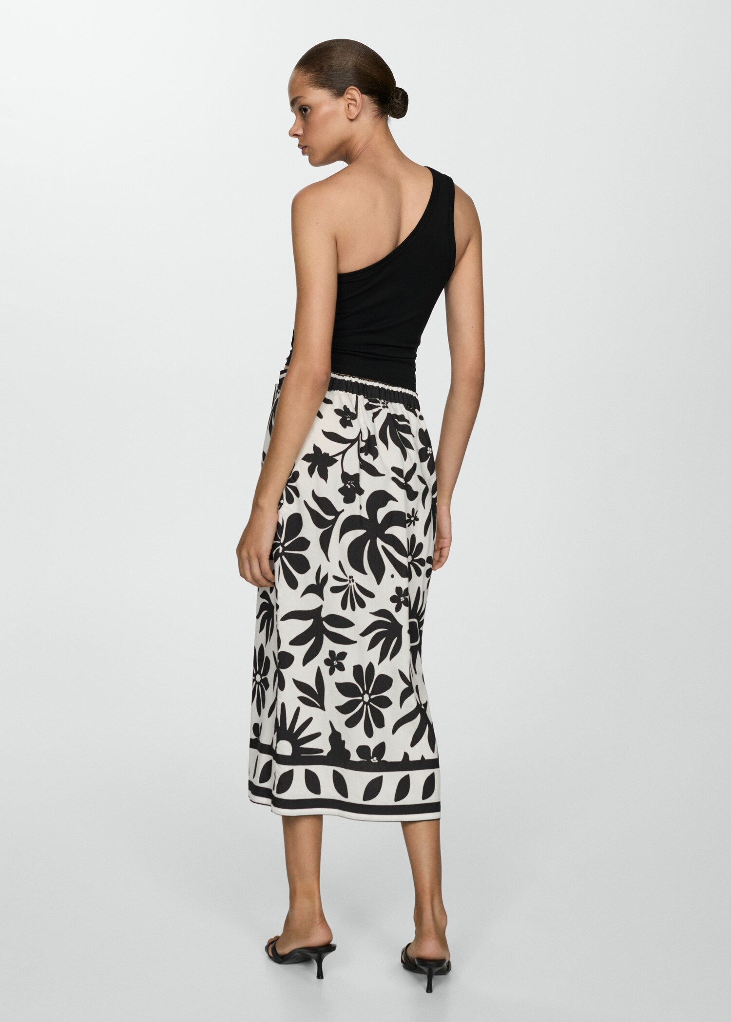 Floral-print wrap skirt - Reverse of the article