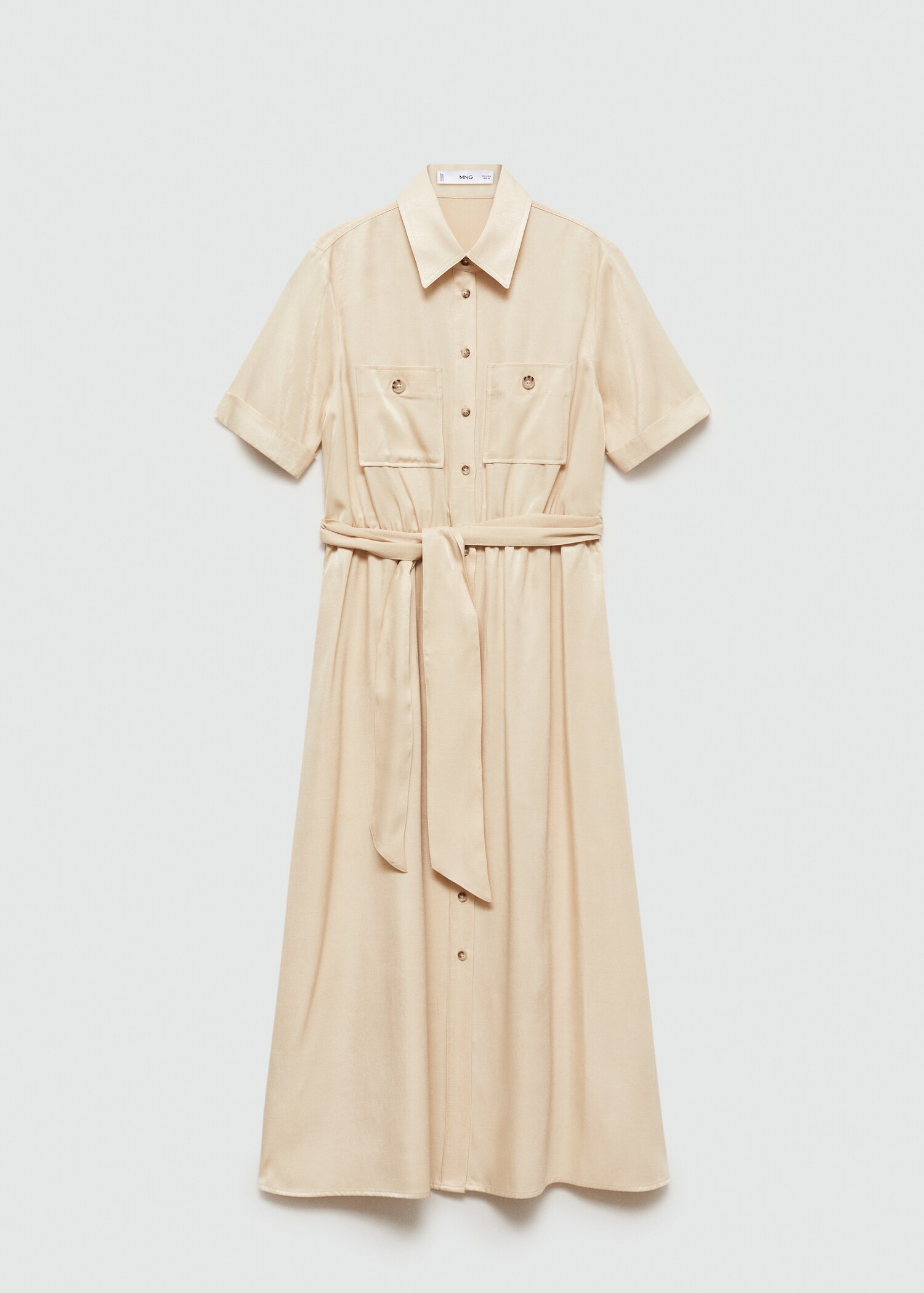 Satin shirt dress - Article without model