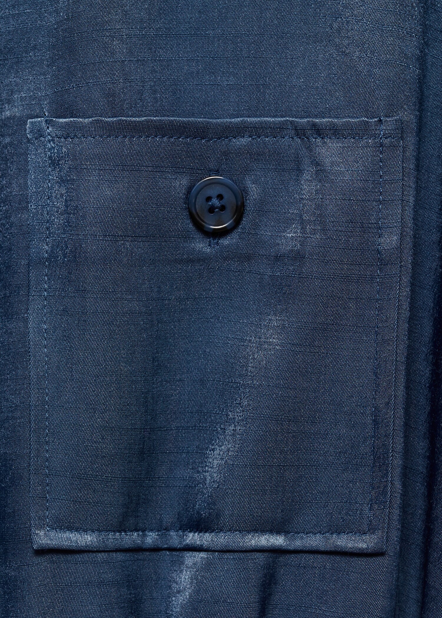 Satin shirt dress - Details of the article 0