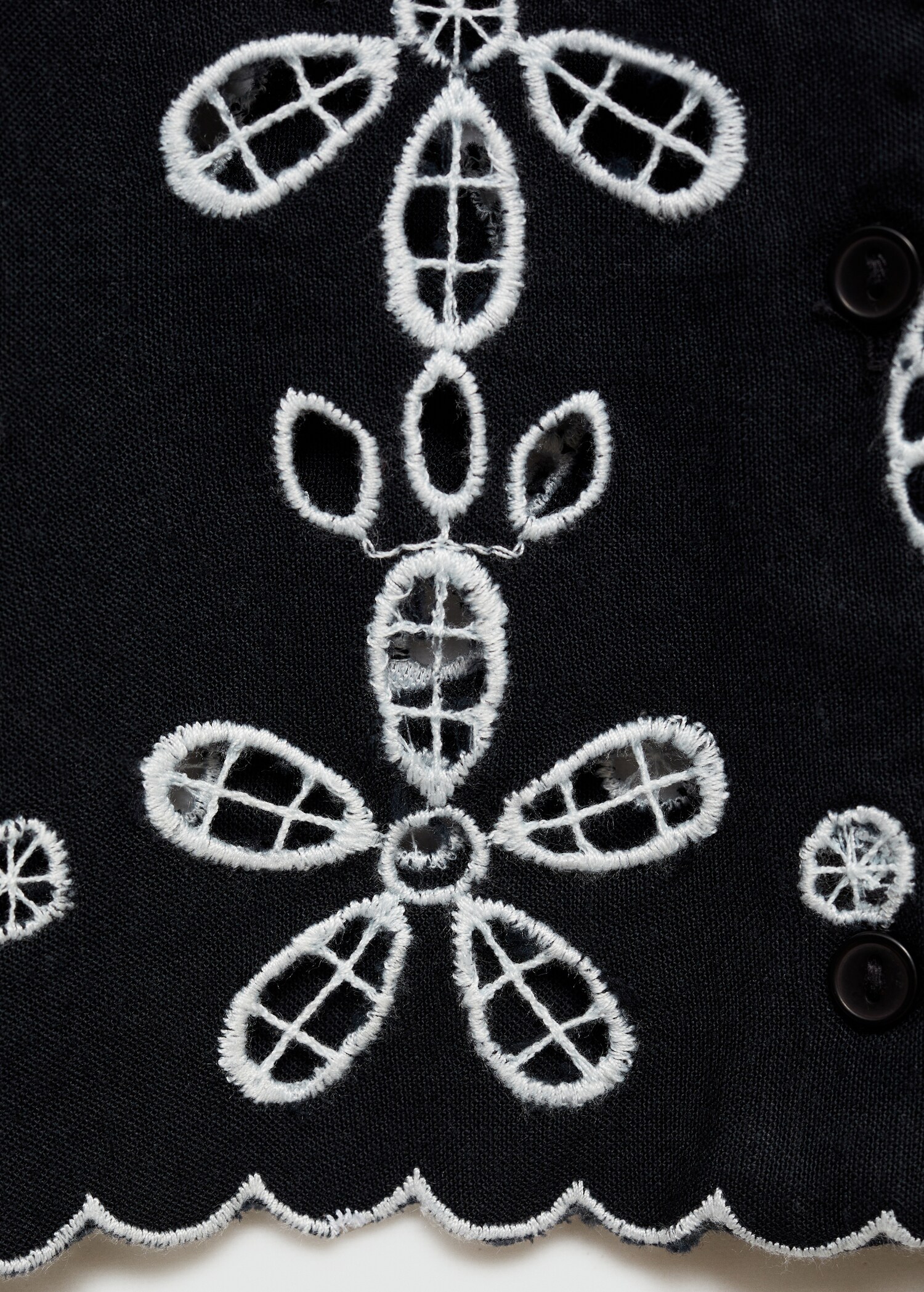 Blouse crop broderies - Détail de l'article 0