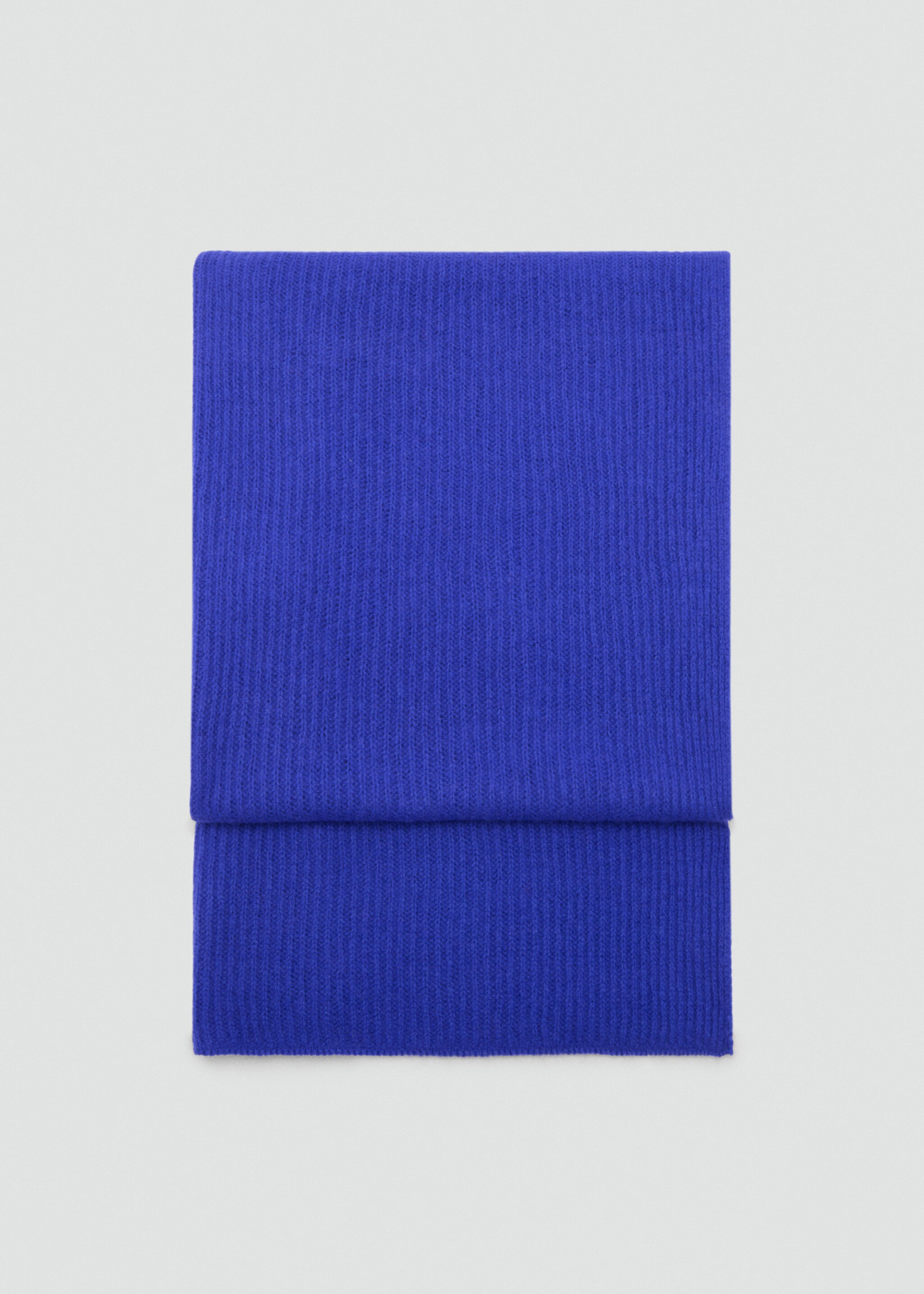 Wool cashmere scarf - Article without model, Blue. Ref: 77095982-00.