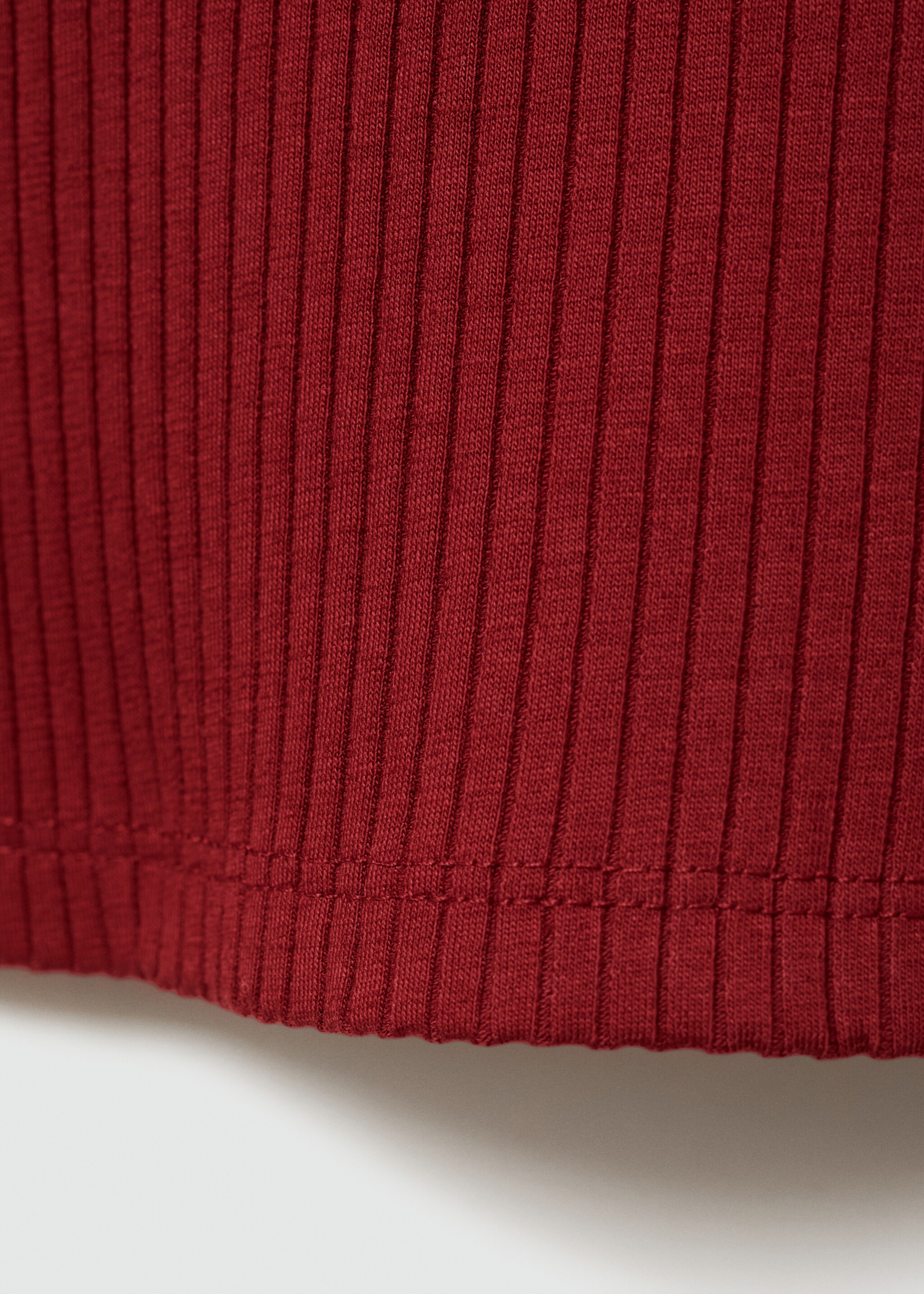 Off shoulders T-shirt - Details of the article 0, Red. Ref: 77095984-00.