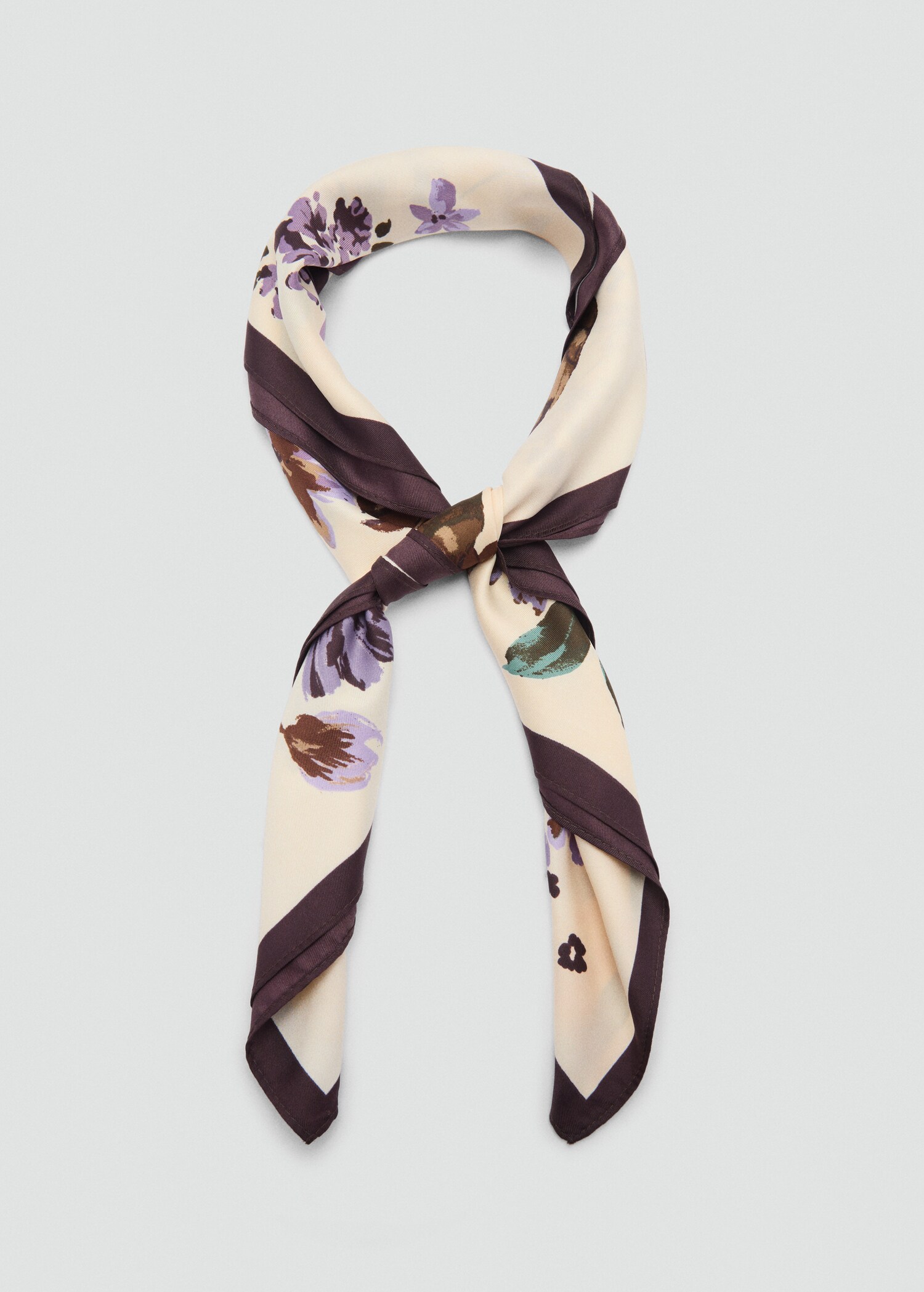 Foulard imprimé à fleurs - Détail de l'article 1