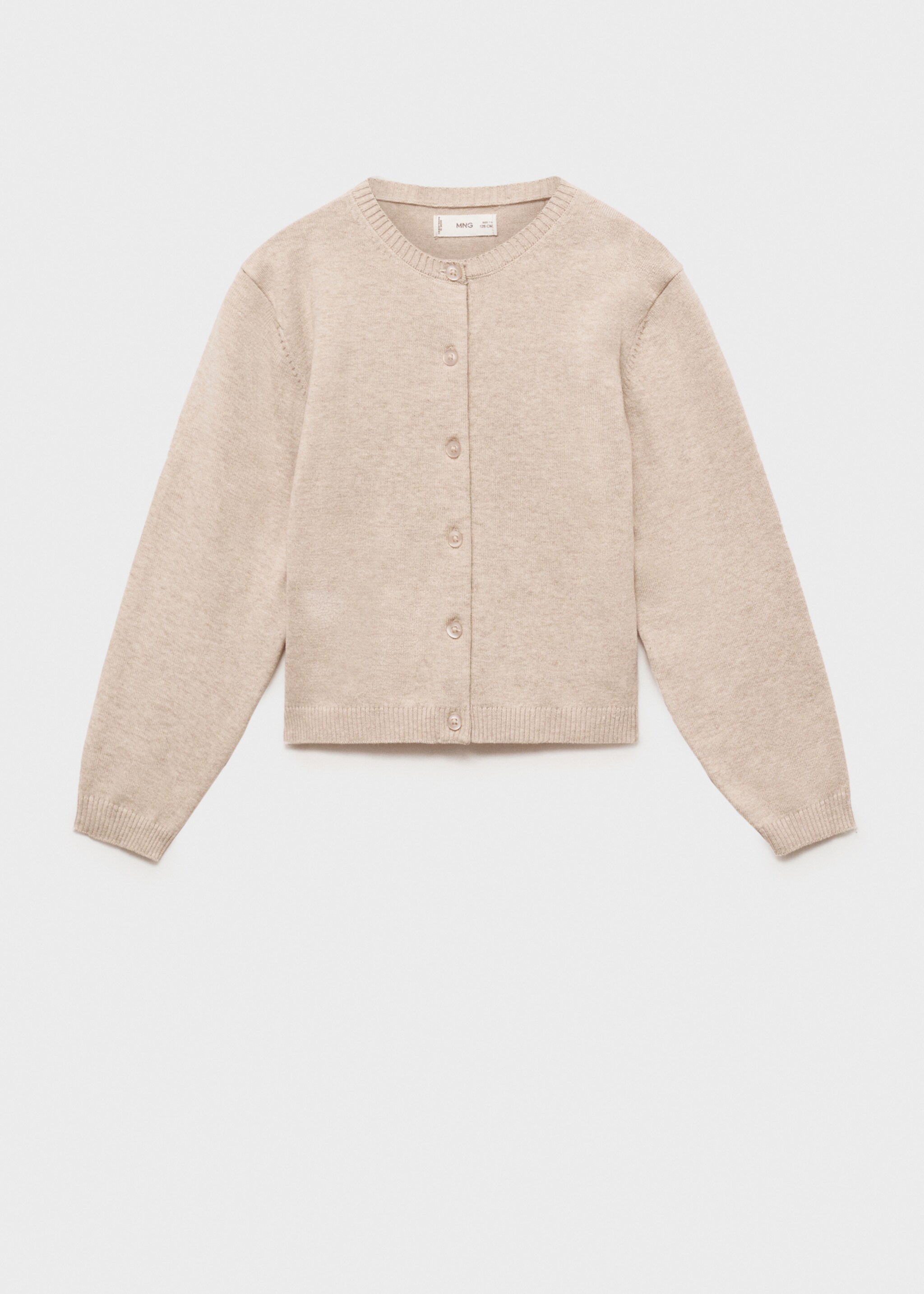 Strickjacke aus Baumwolle - Artikel ohne Model, Beige. Ref: 77095989-00.