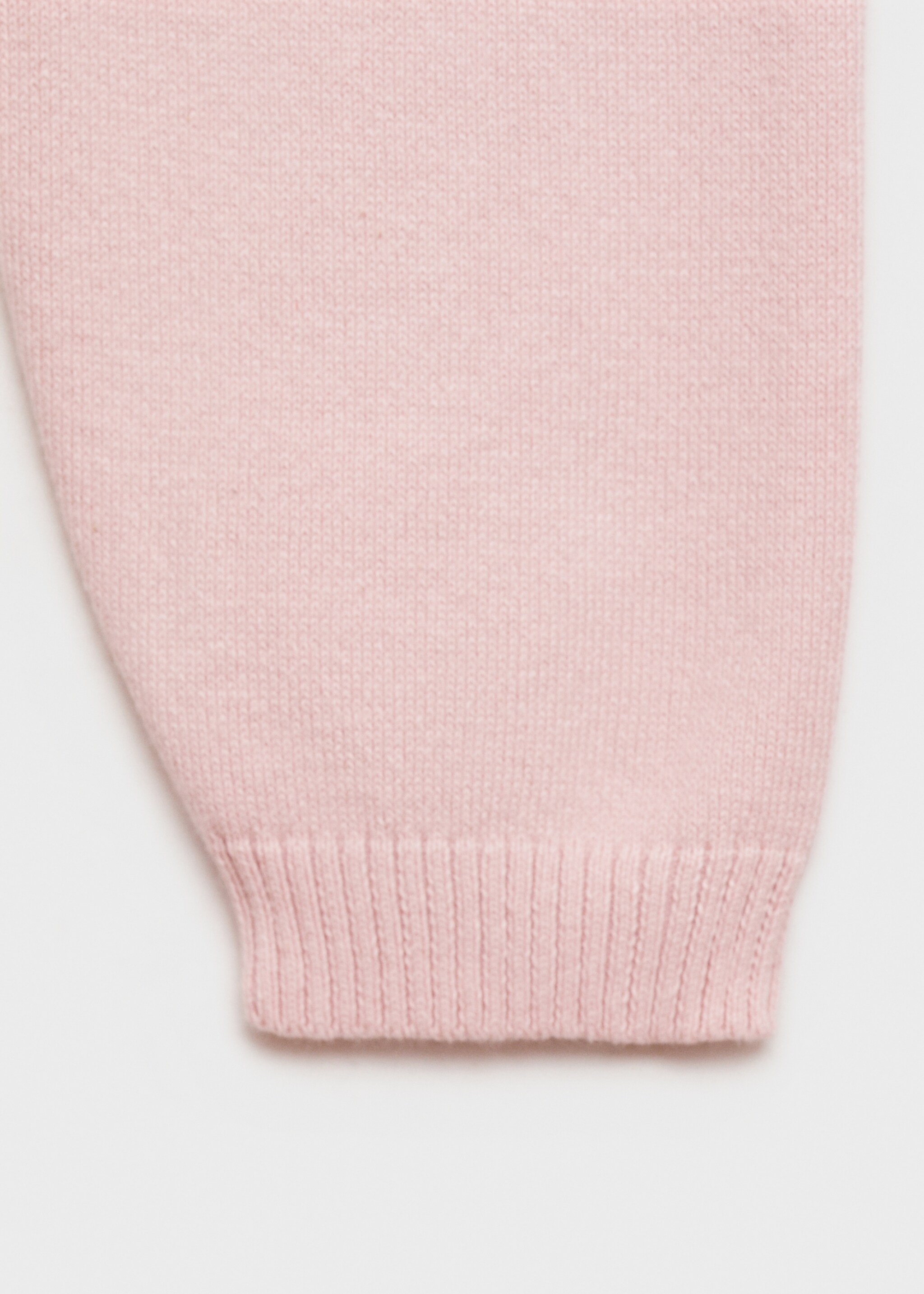 Strickjacke aus Baumwolle - Detail des Artikels 0, Pastellrosa. Ref: 77095989-00.