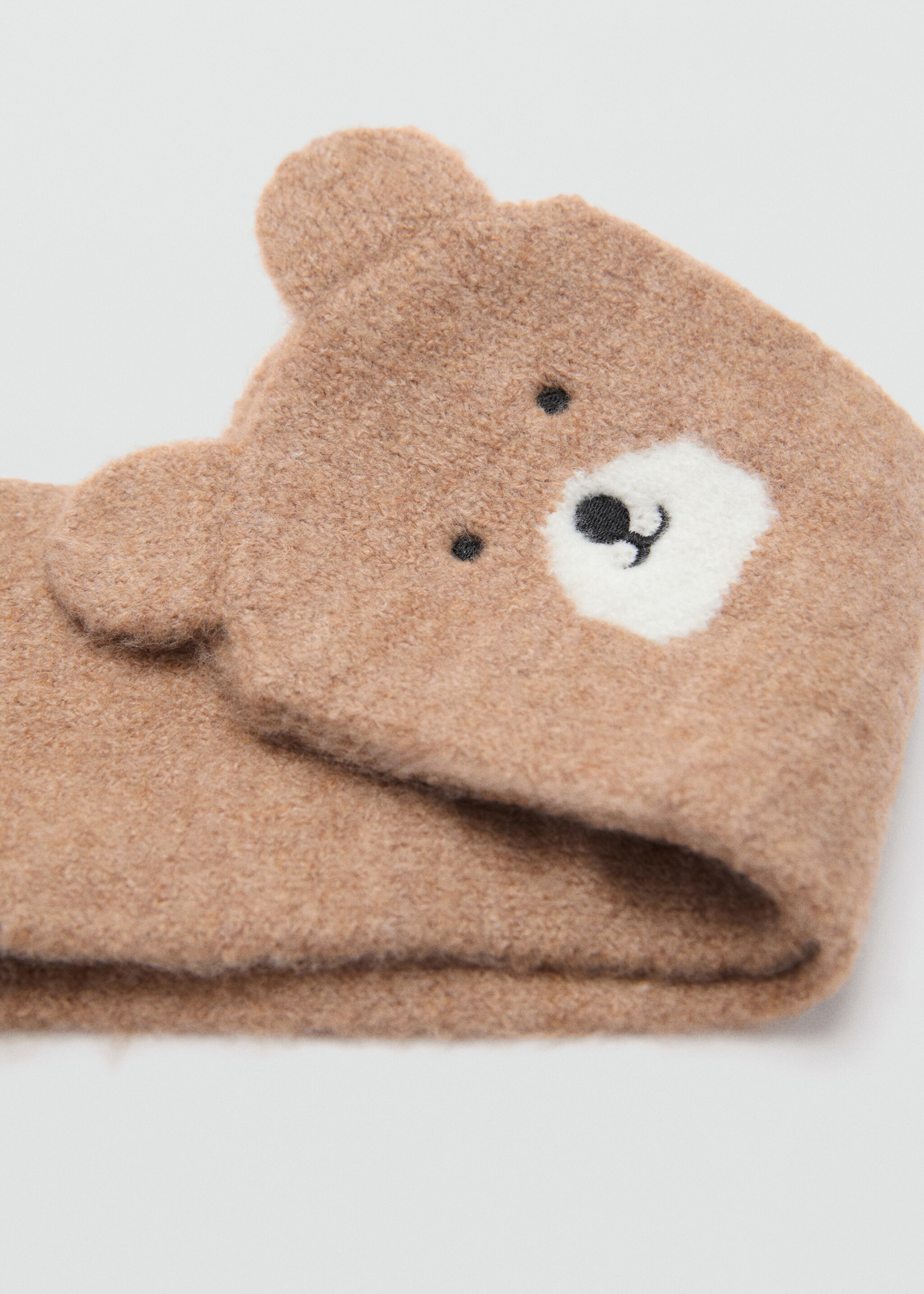 Bear knitted scarf - Medium plane