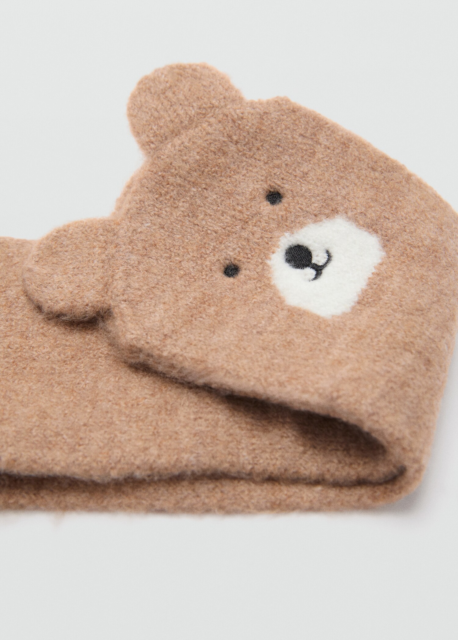 Bear knitted scarf - Medium plane