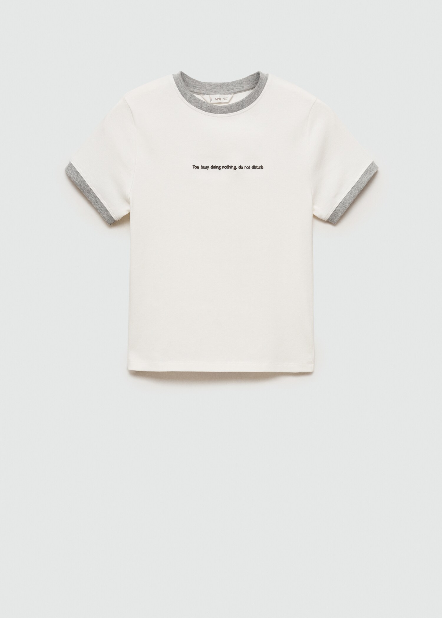 Contrast edge T-shirt - Article without model