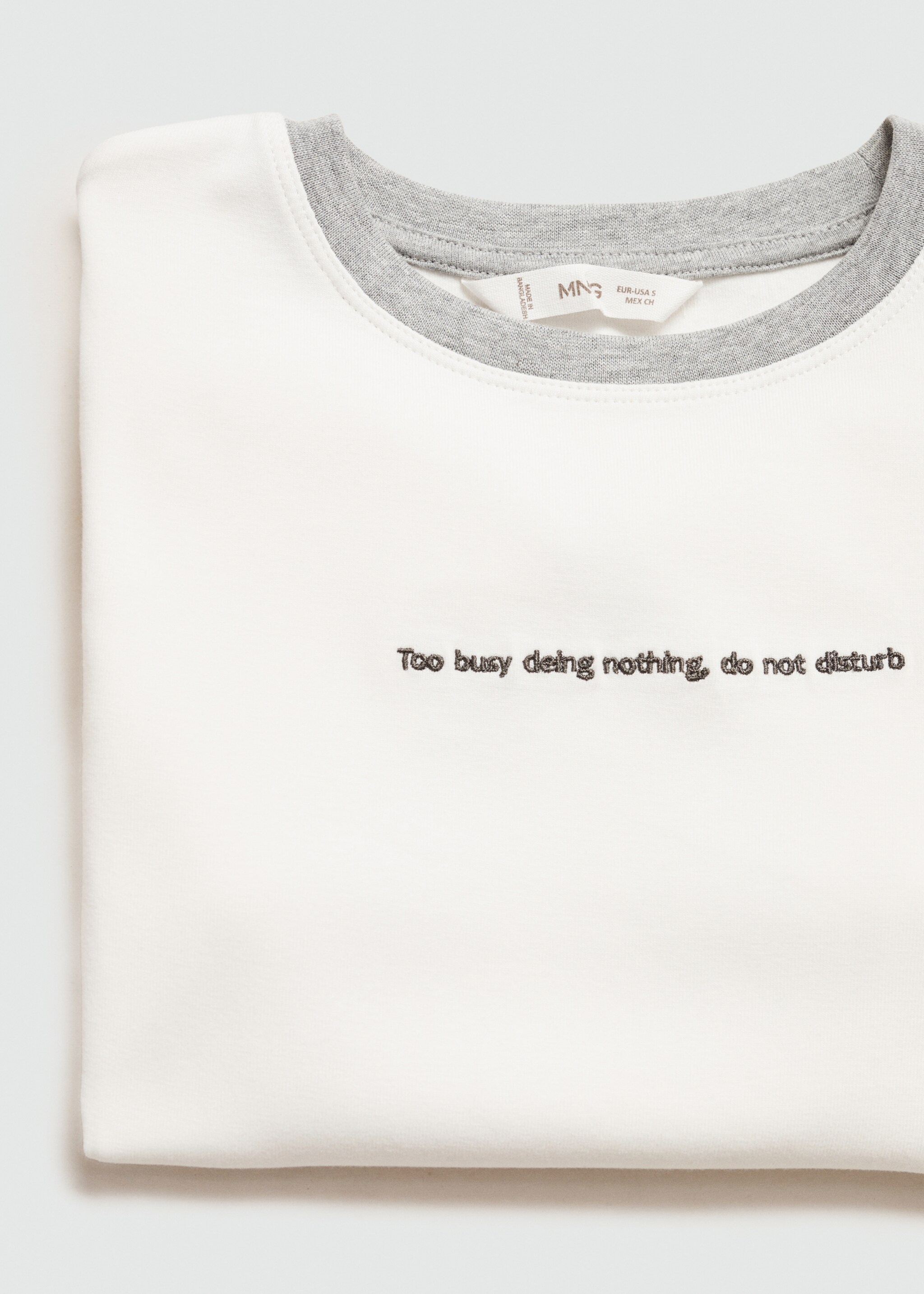 Contrast edge T-shirt - Details of the article 0